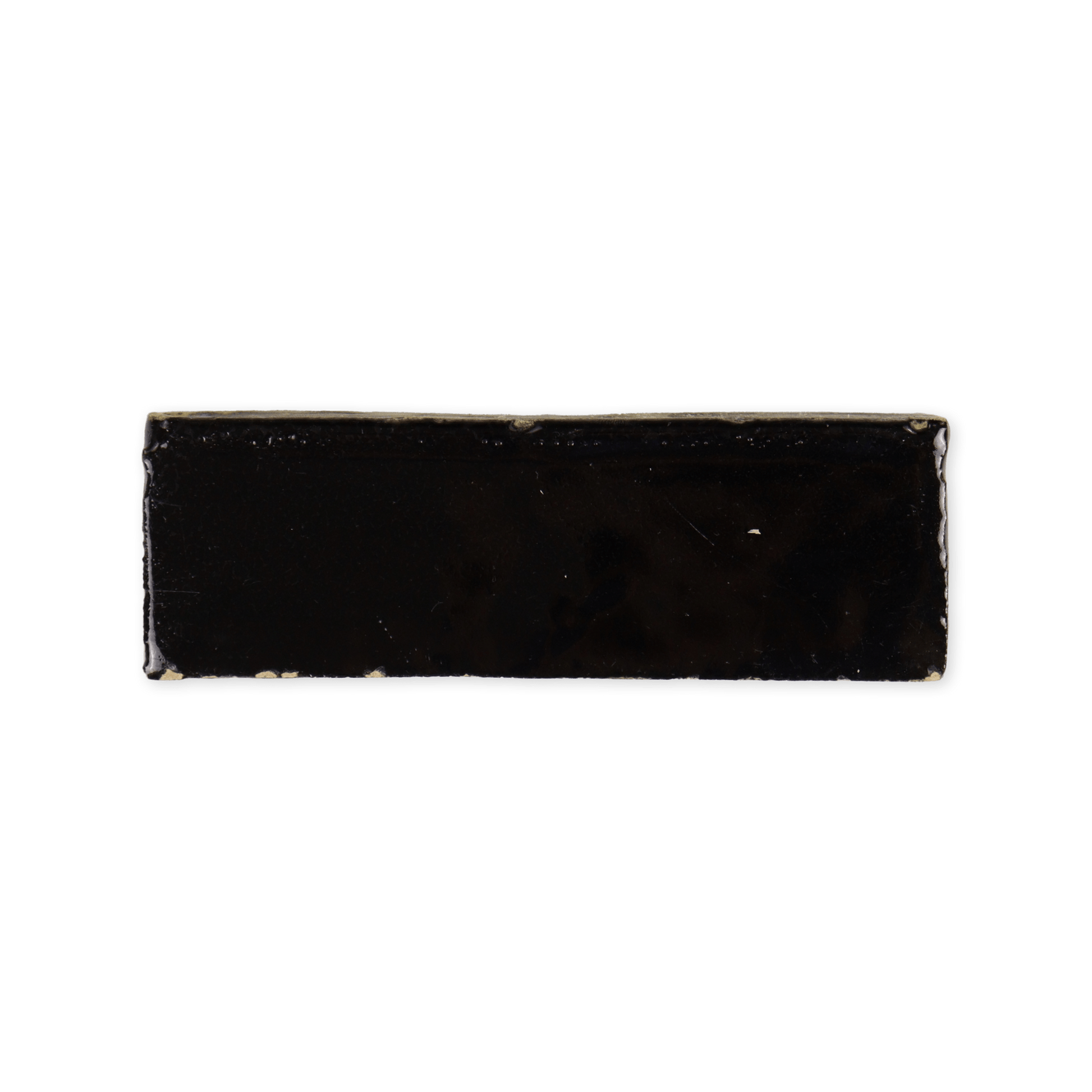 Handmade Moroccan Zellige 2x6 Black Bejmat Terracotta Tile - Cemento Collection