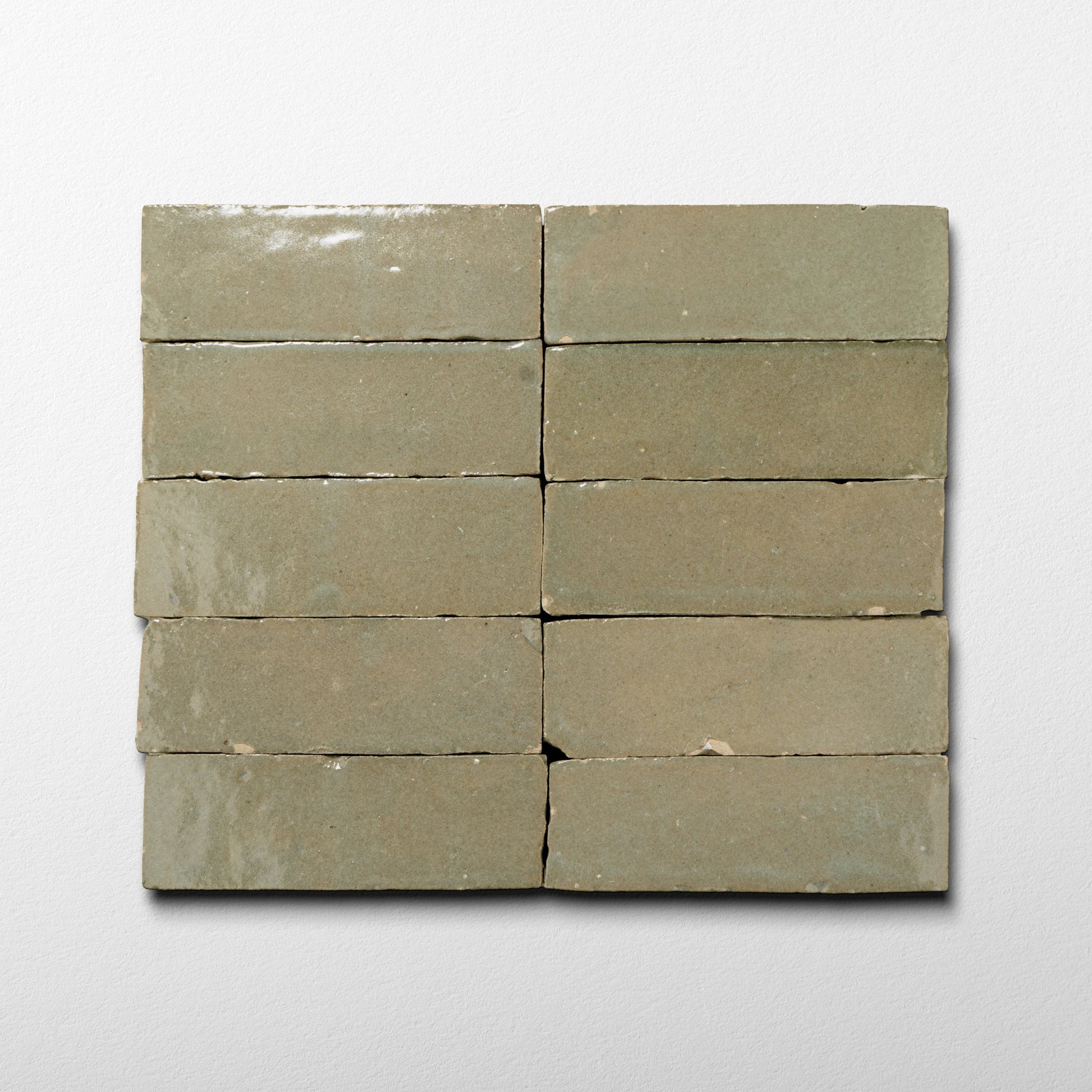 Handmade Moroccan Zellige 2x6 Earth Bejmat Terracotta Tile