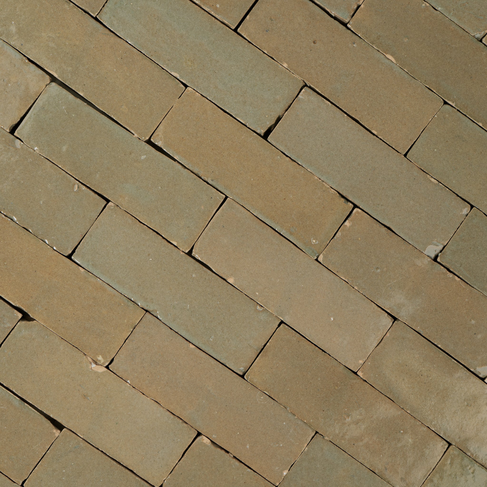 Handmade Moroccan Zellige 2x6 Earth Bejmat Terracotta Tile