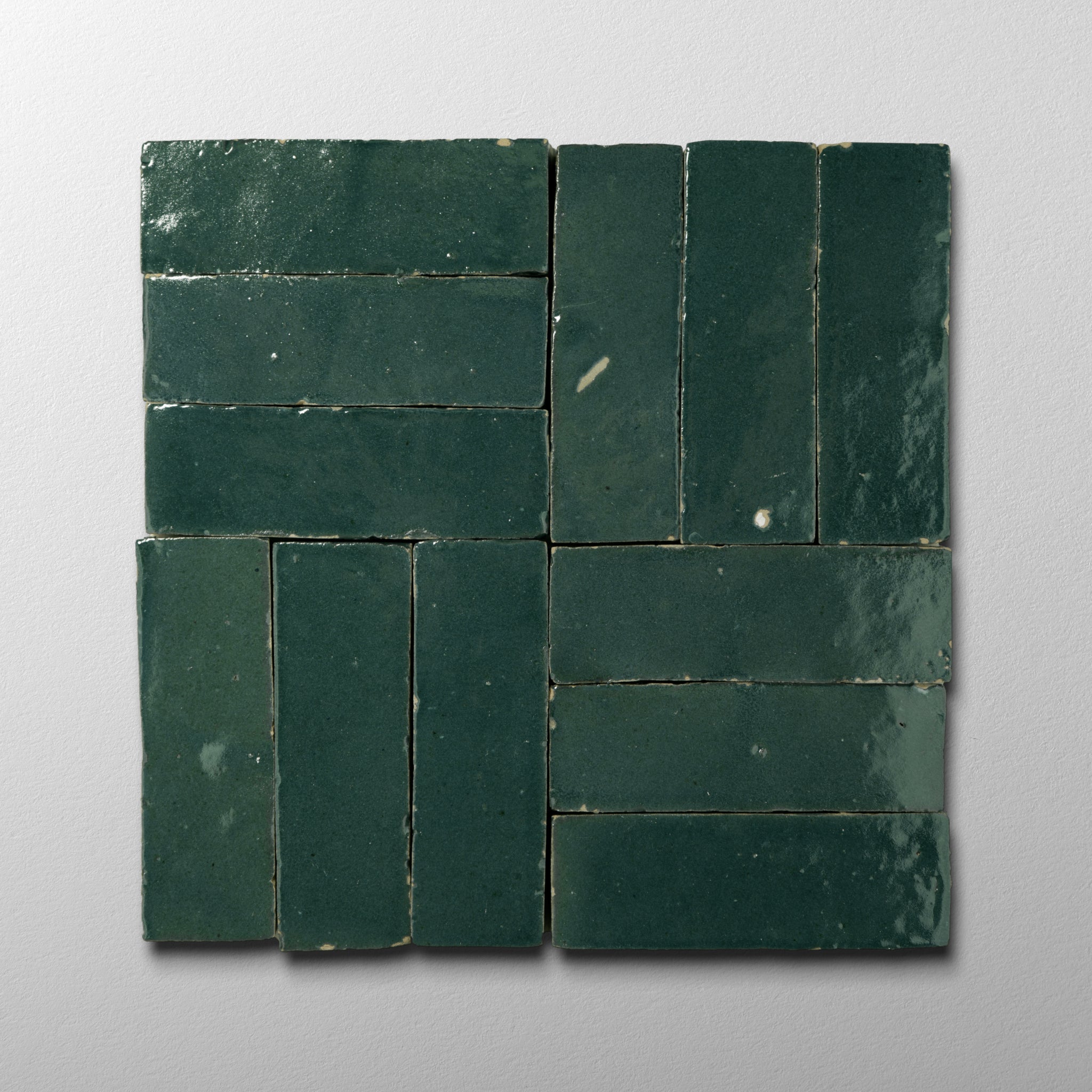 eRiNGo　0605 Green Zellige Tile 2x6 - Cemento Collection