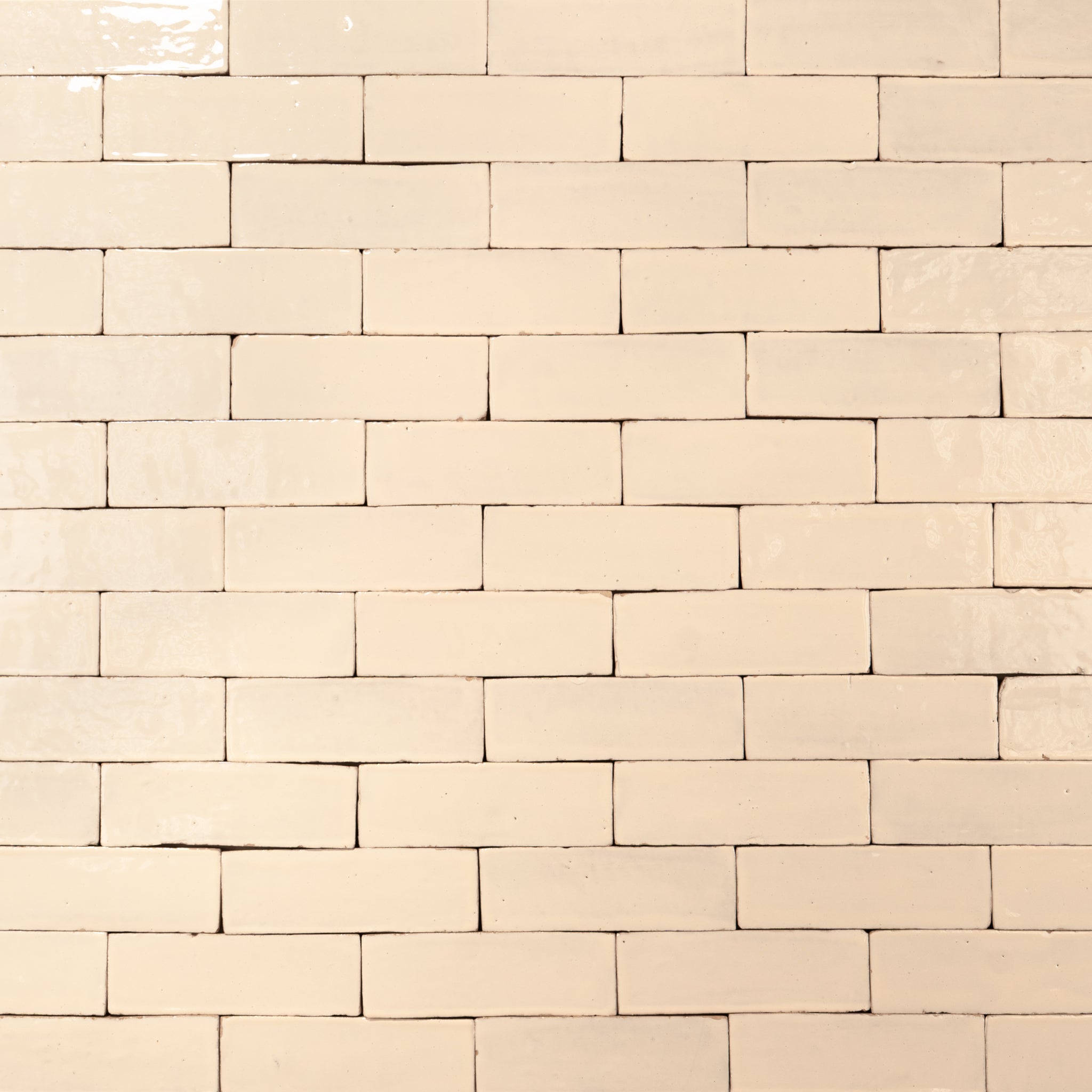 Handmade Moroccan Zellige 2x6 Ivory Terracotta Tile | Cemento