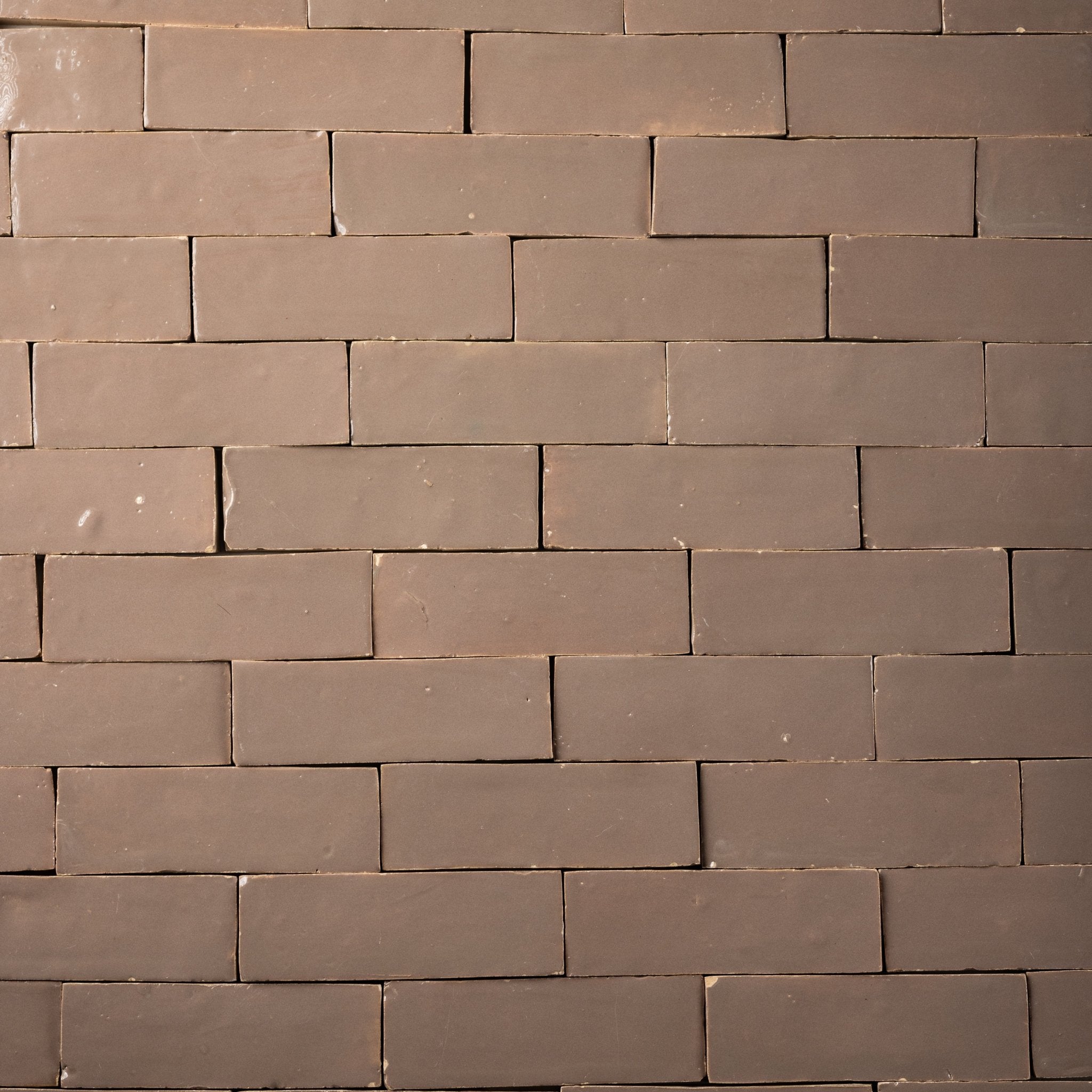 Handmade Moroccan Zellige 2x6 Latte Terracotta Tile - Cemento Collection