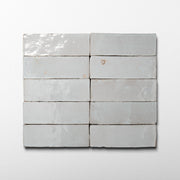 Handmade Moroccan Zellige 2x6 Pastel Blue Terracotta Tile - Cemento Collection
