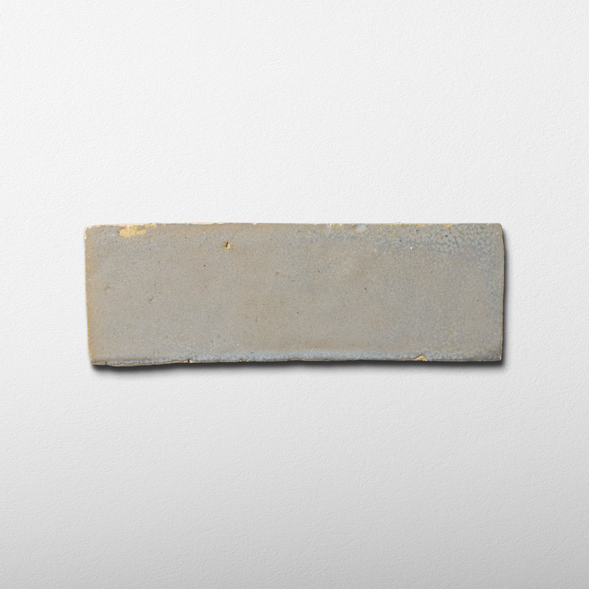 Handmade Moroccan Zellige 2x6 Pewter Grey Bejmat Terracotta Tile - Cemento Collection