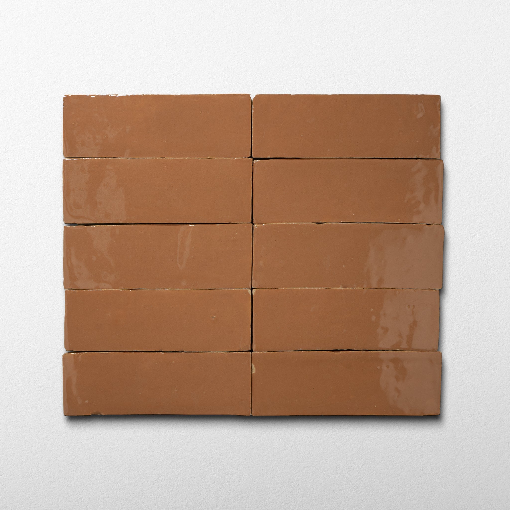 Handmade Moroccan Zellige 2x6 Pink clay Terracotta Tile - Cemento Collection