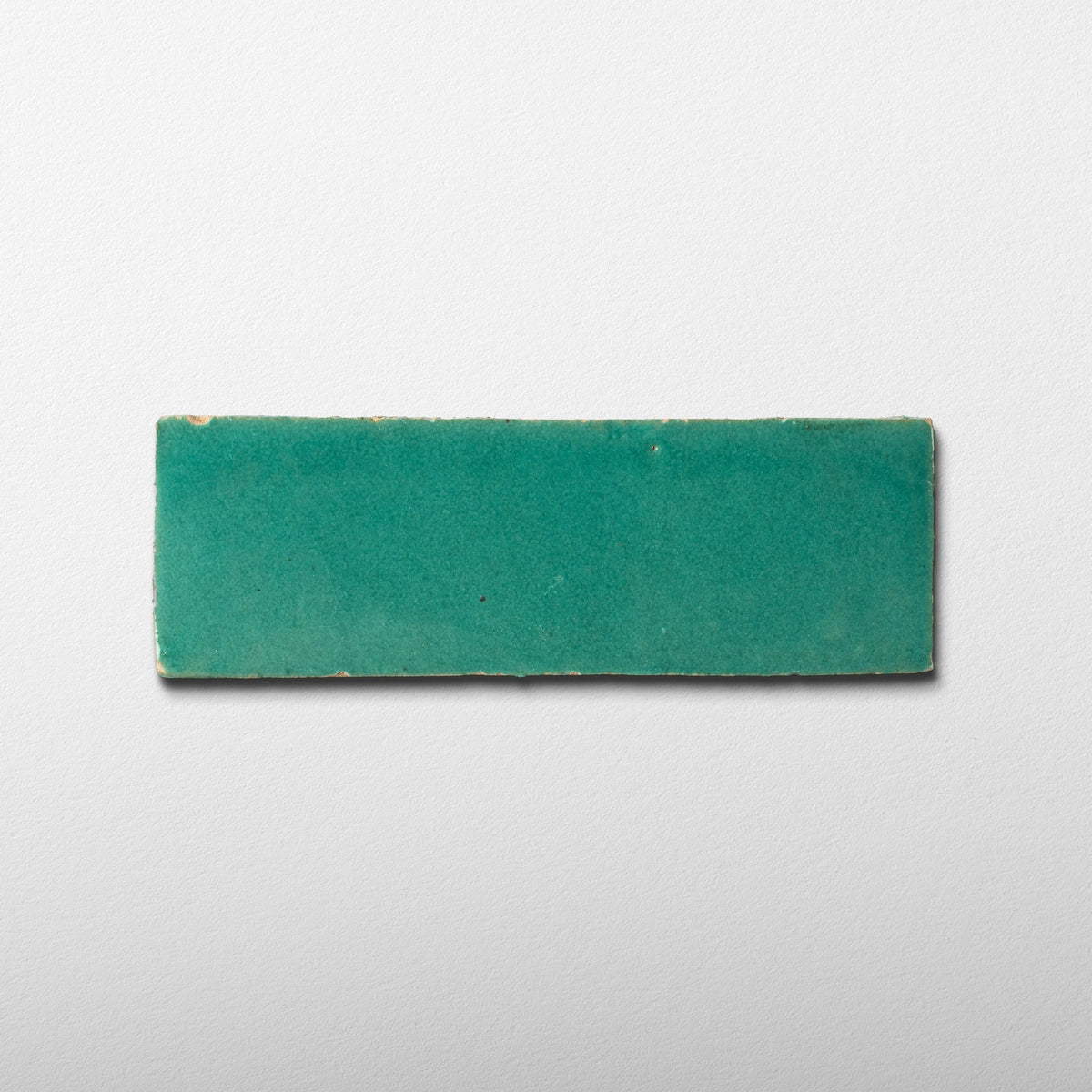 Handmade Moroccan Zellige 2x6 Santorini Green Bejmat Terracotta Tile - Cemento Collection
