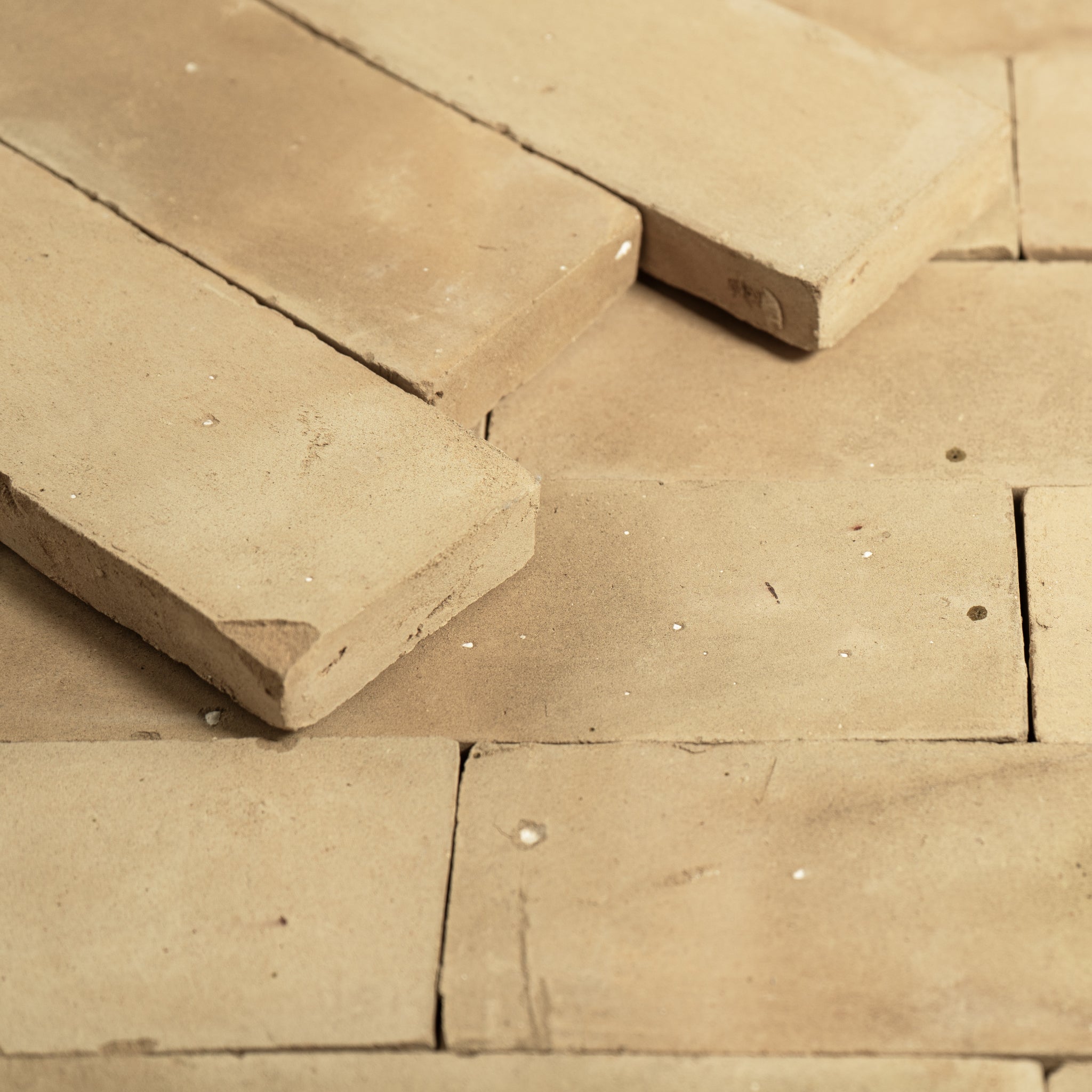 Handmade Moroccan Zellige 2x6 Unglazed Natural Terracotta Tile