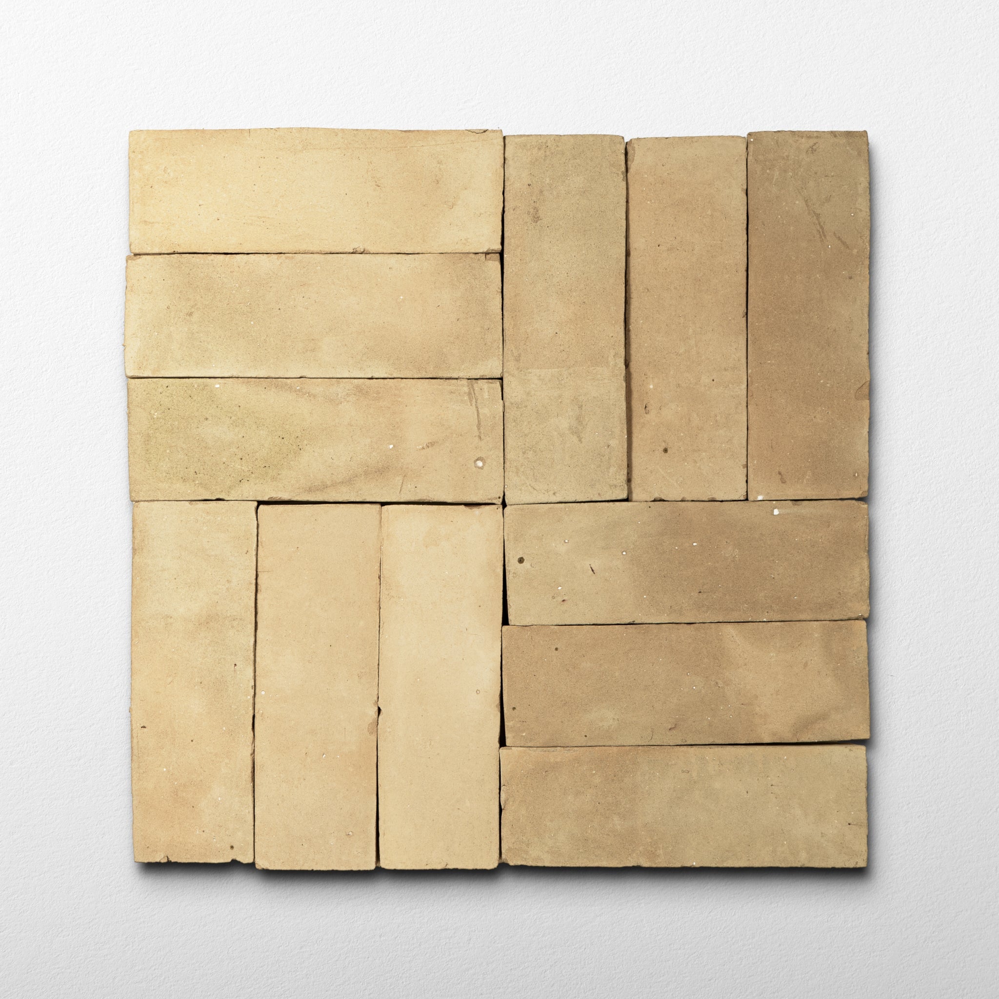 Handmade Moroccan Zellige 2x6 Unglazed Natural Terracotta Tile