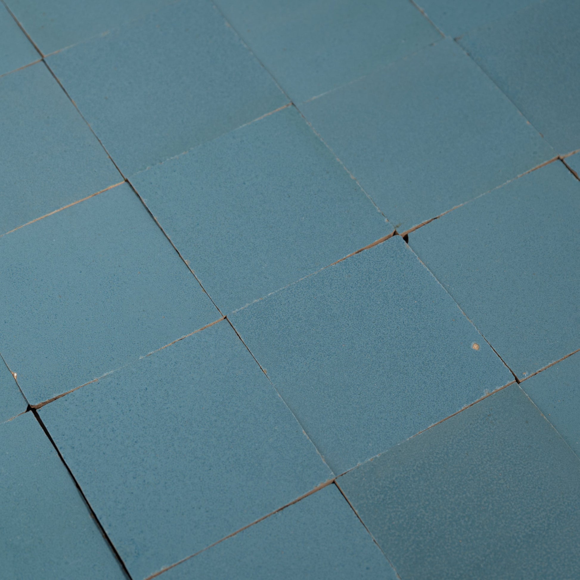 Handmade Moroccan Zellige 4x4 Alaskan Blue Terracotta Tile - Cemento Collection