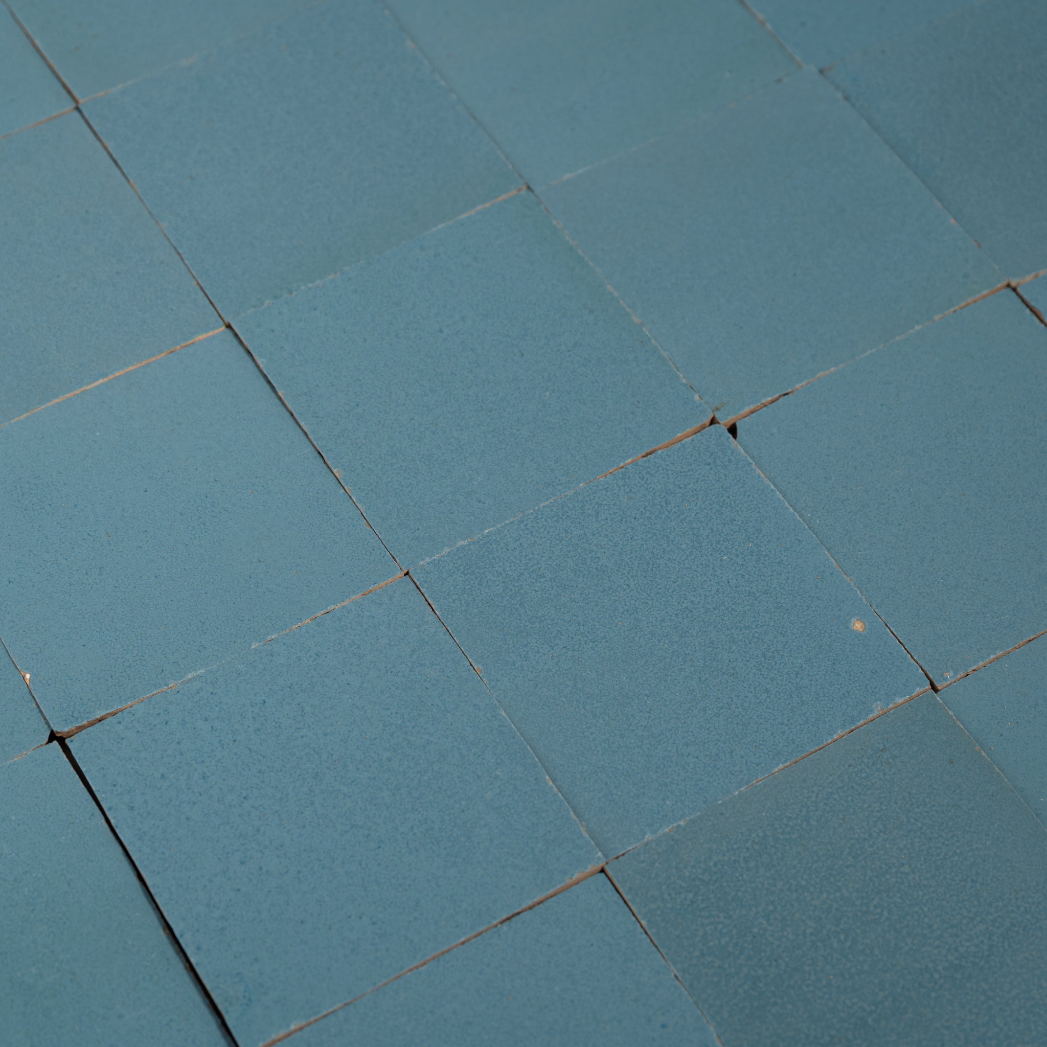 Handmade Moroccan Zellige 4x4 Alaskan Blue Terracotta Tile - Cemento Collection