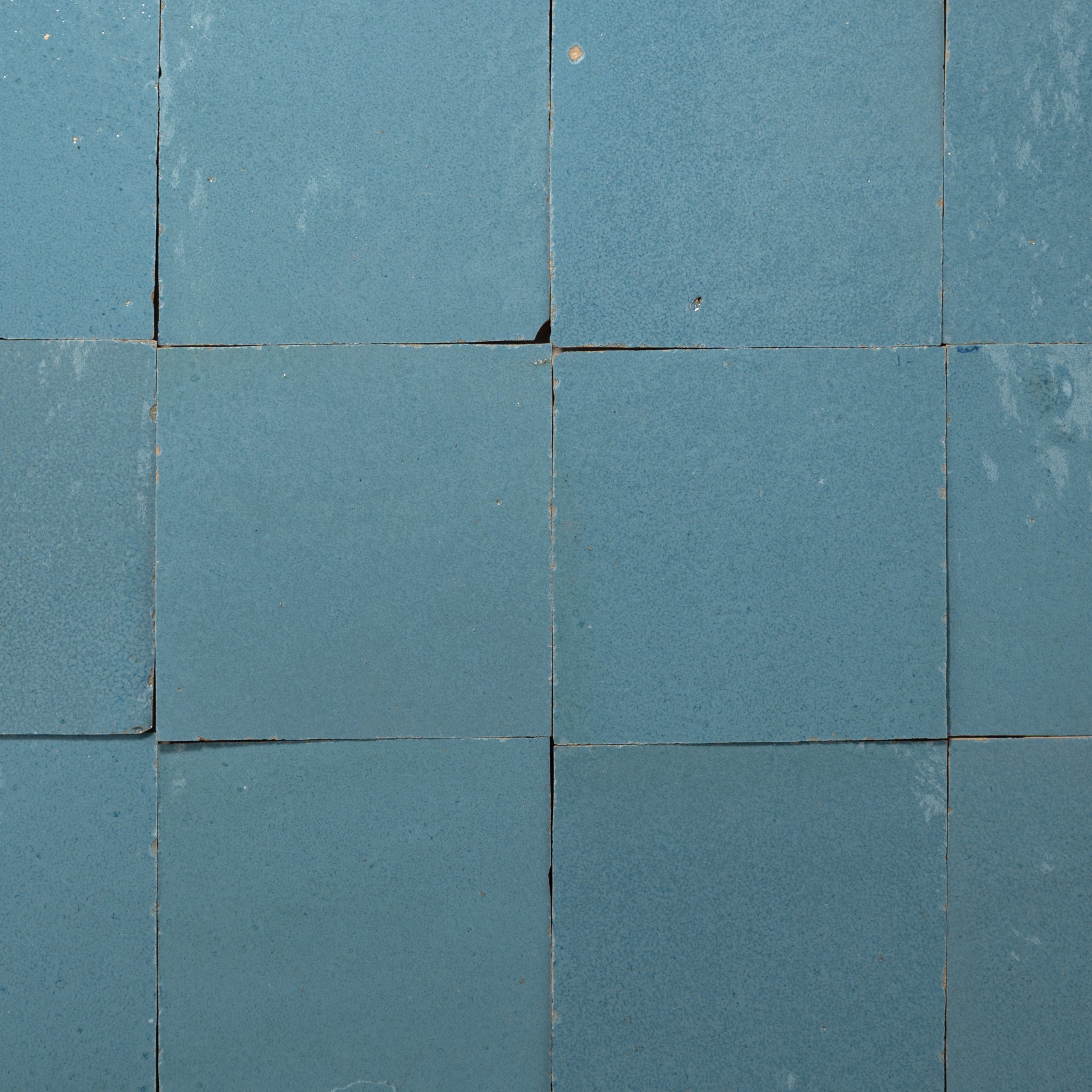Handmade Moroccan Zellige 4x4 Alaskan Blue Terracotta Tile - Cemento Collection