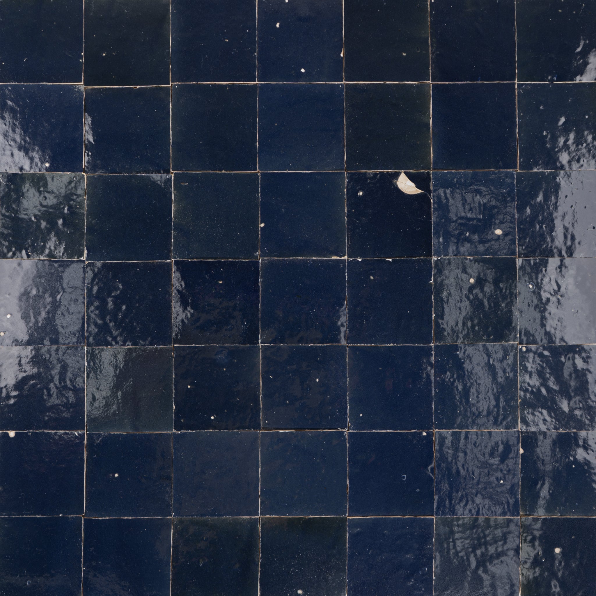 Handmade Moroccan Zellige 4x4 Amalfi Blue Terracotta Tile