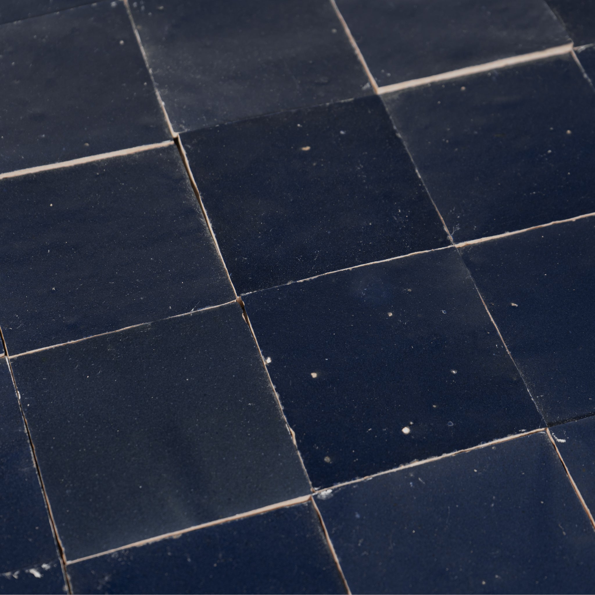 Handmade Moroccan Zellige 4x4 Amalfi Blue Terracotta Tile