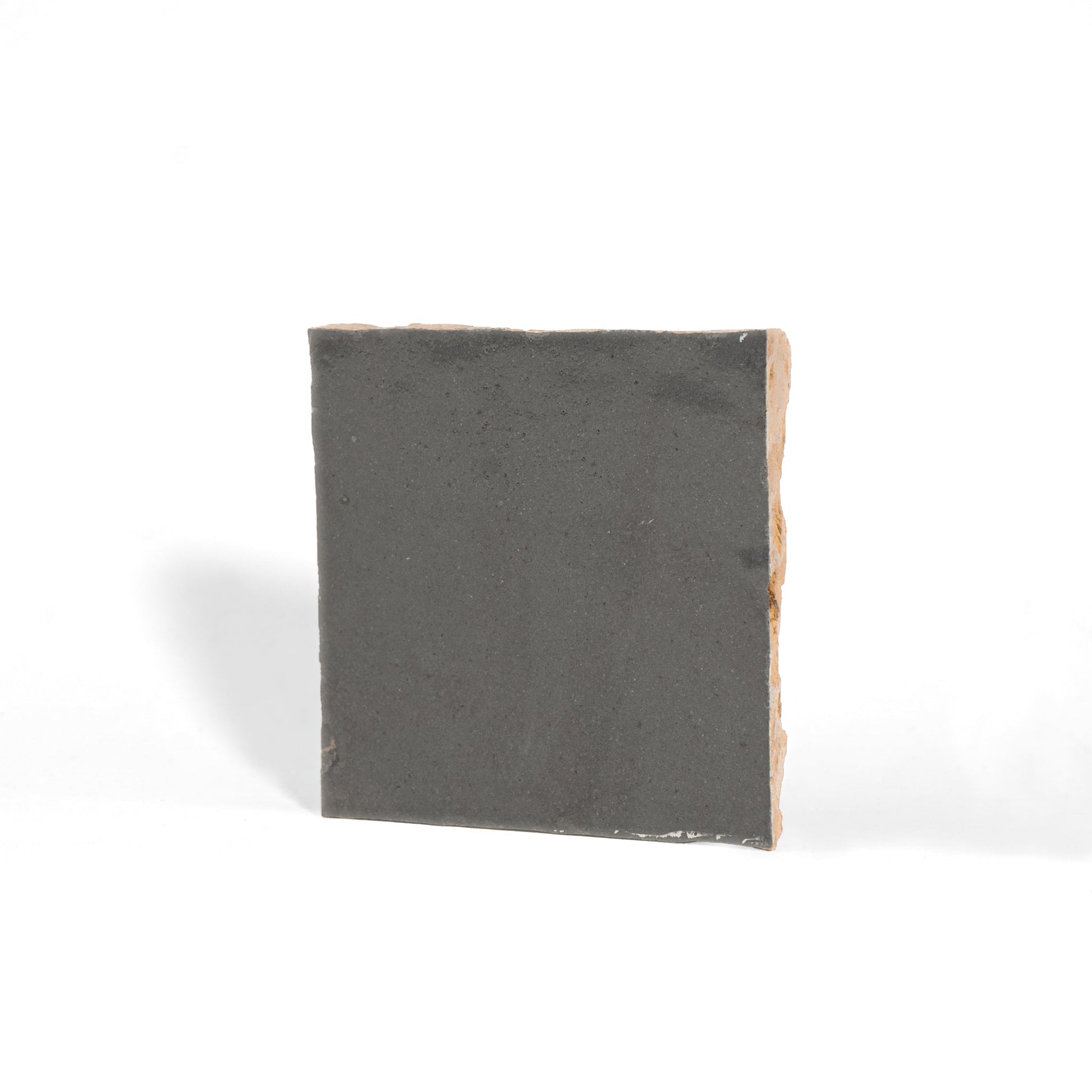 Handmade Moroccan Zellige 4x4 Armor Grey Terracotta Tile - Cemento Collection