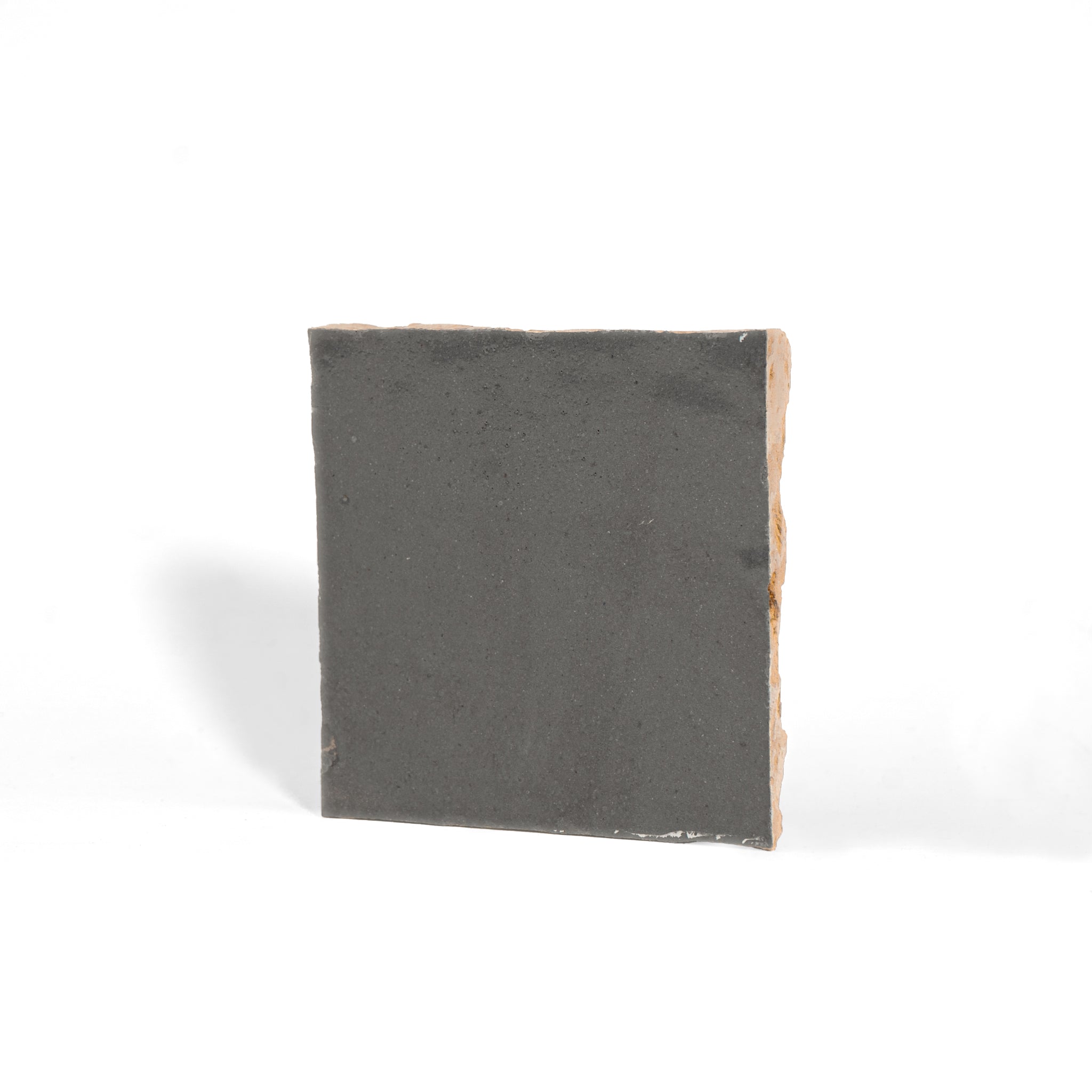 Handmade Moroccan Zellige 4x4 Armor Grey Terracotta Tile - Cemento Collection