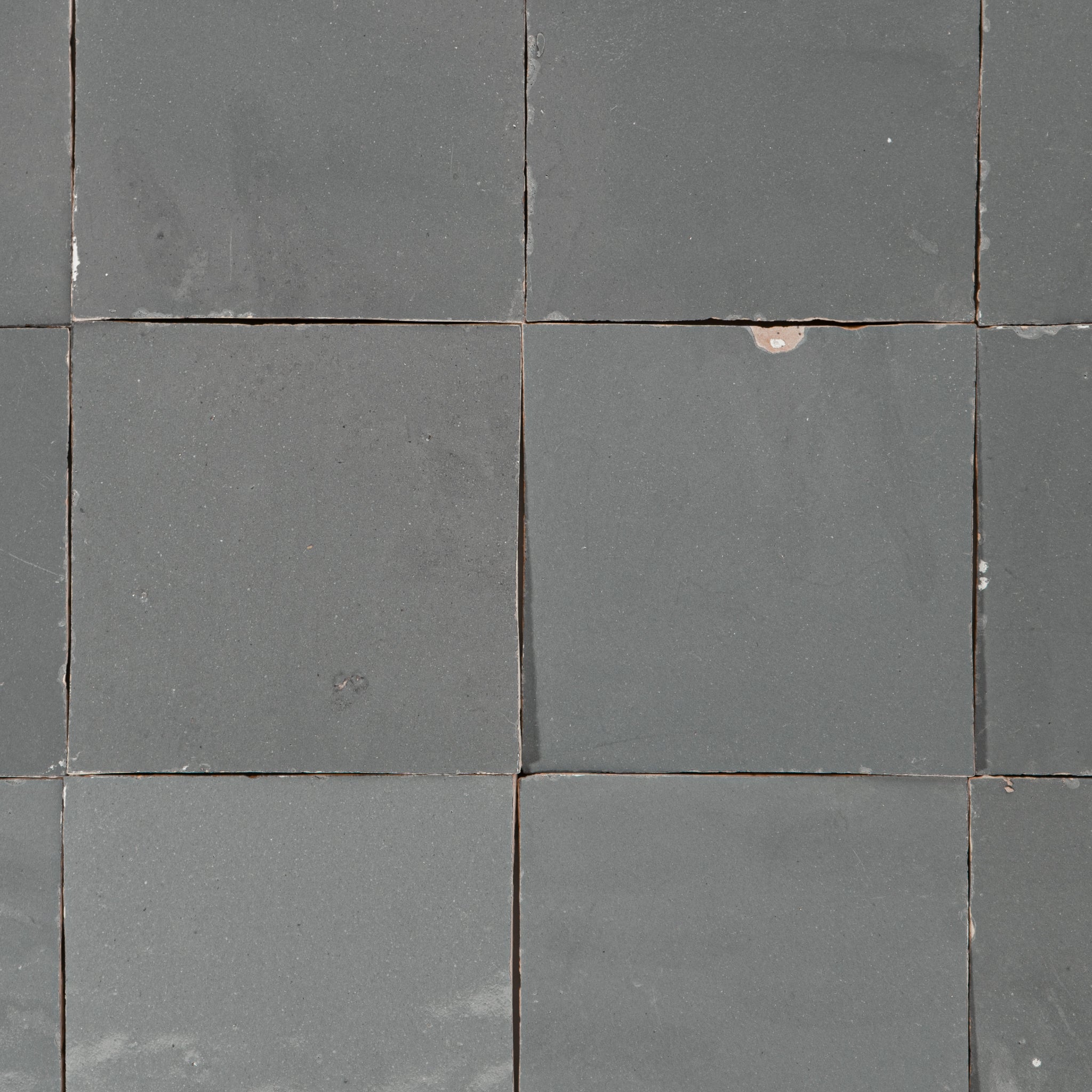Handmade Moroccan Zellige 4x4 Armor Grey Terracotta Tile - Cemento Collection