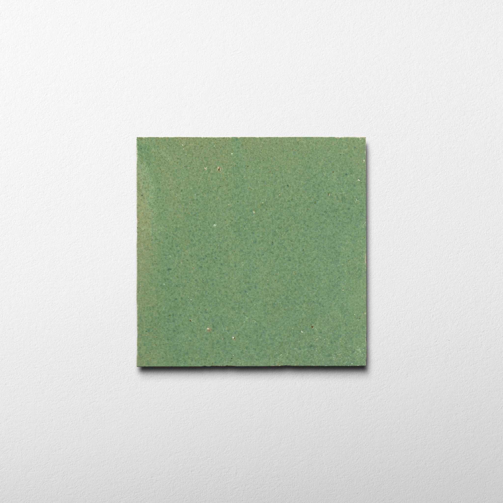 Handmade Moroccan Zellige 4x4 Asparagus Green Terracotta Tile