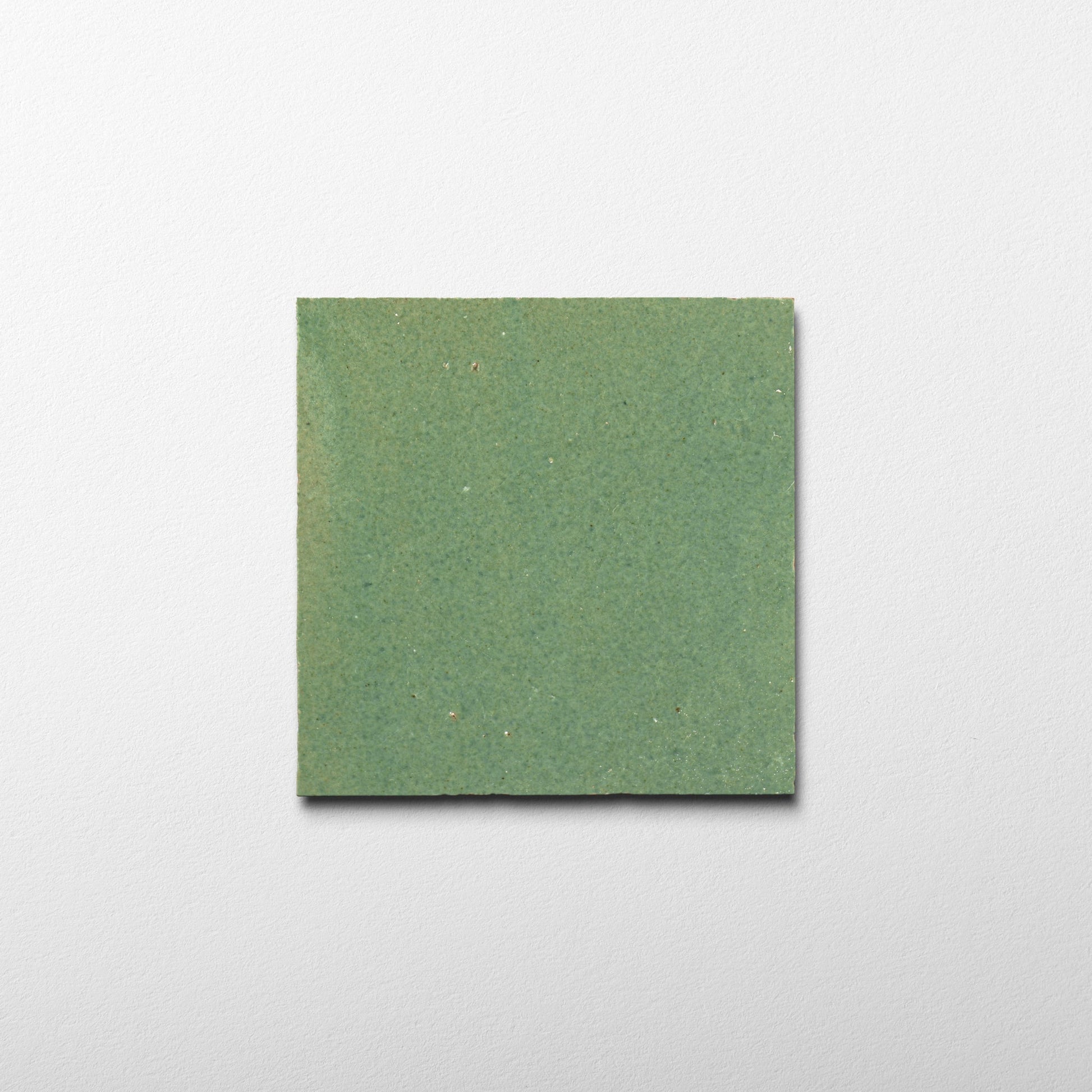 Handmade Moroccan Zellige 4x4 Asparagus Green Terracotta Tile - Cemento Collection