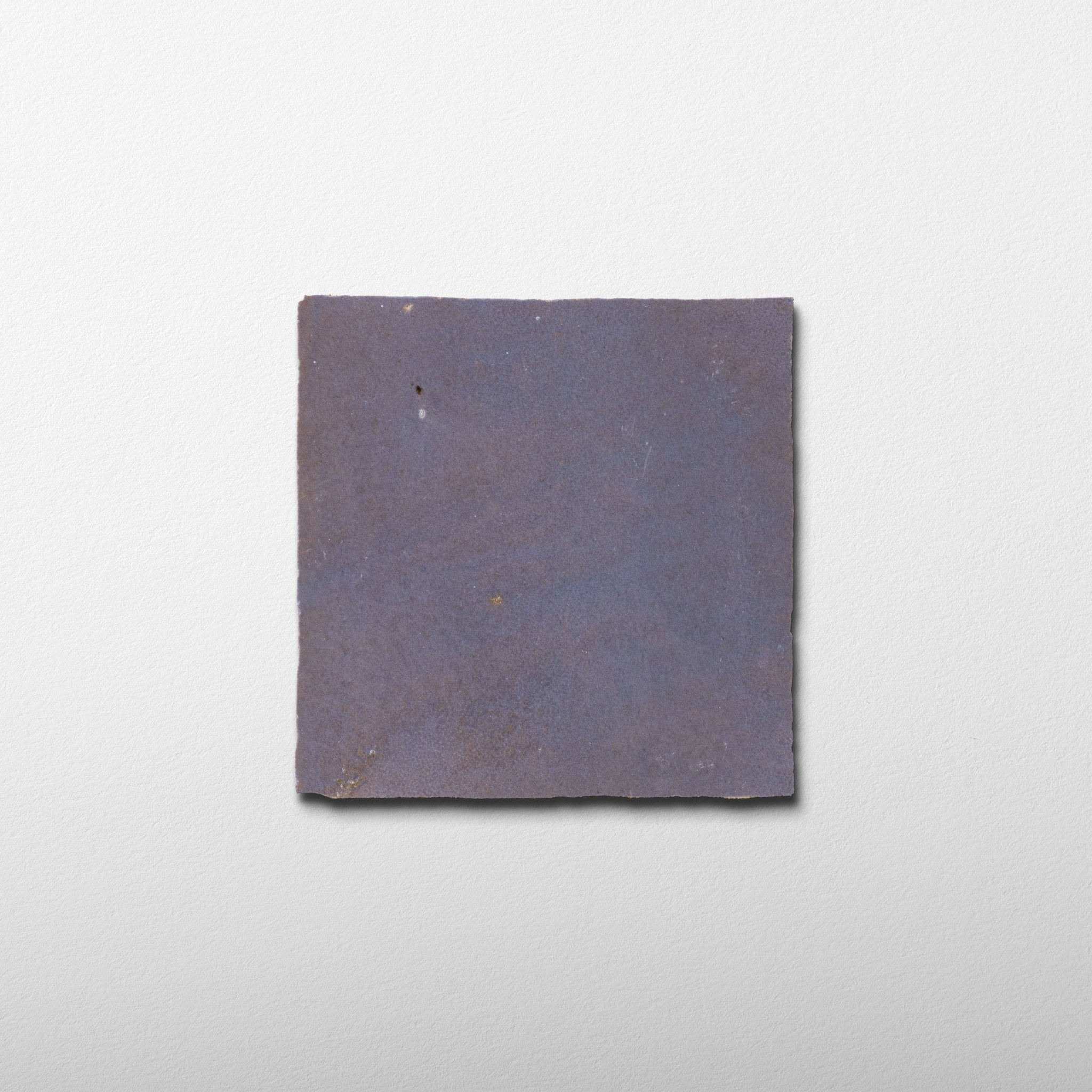 Handmade Moroccan Zellige 4x4 Aubergine Terracotta Tile | Cemento