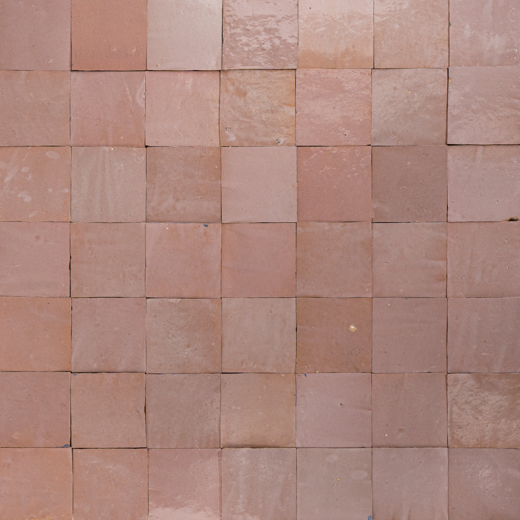 Blush Pink Zellige Tile 4x4 – Cemento Collection