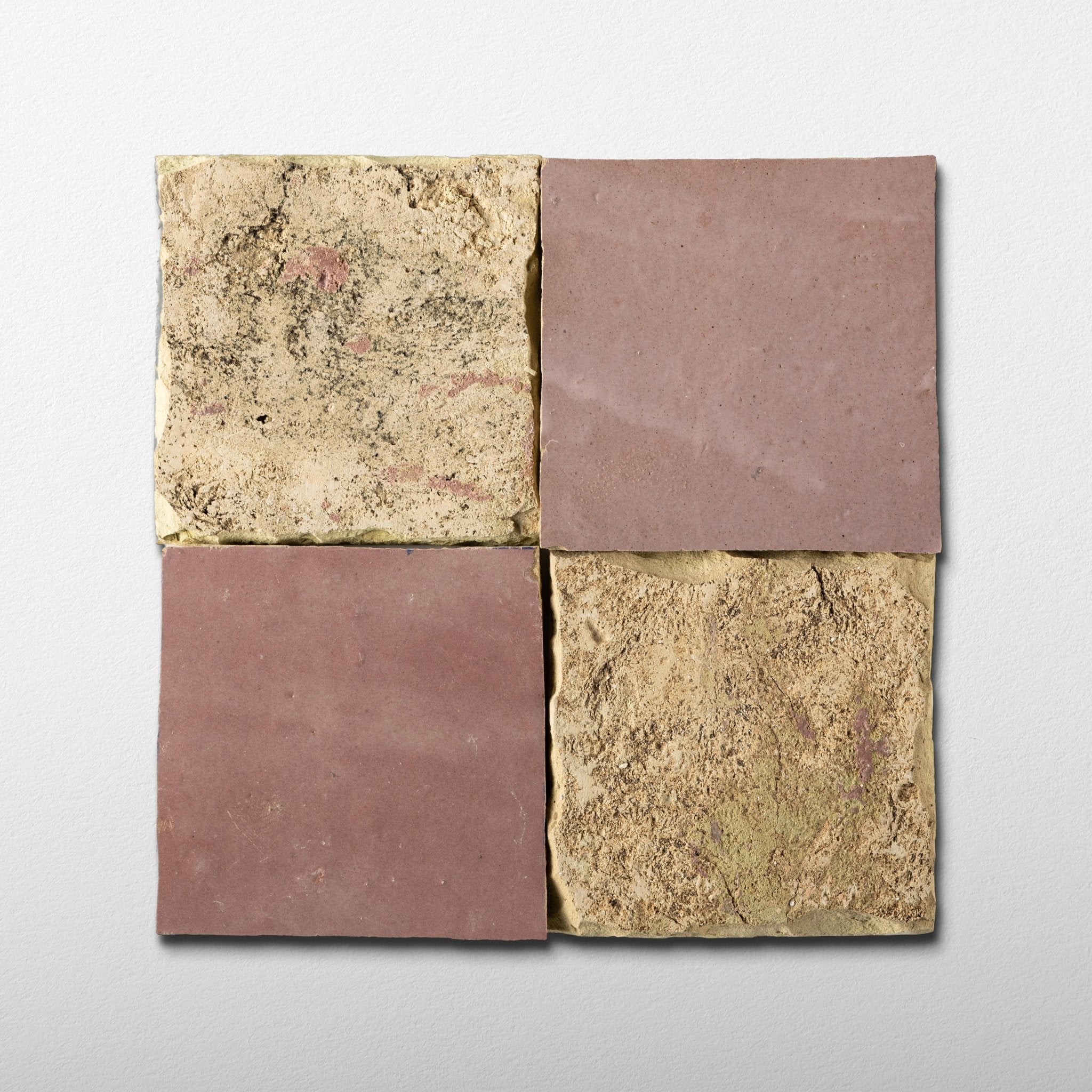Blush Pink Zellige Tile 4x4 – Cemento Collection