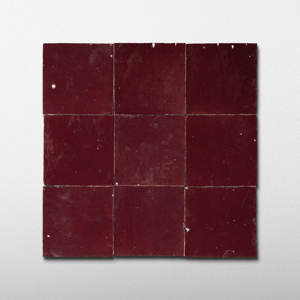 Red Zellige Tile 4x4 - Cemento Collection