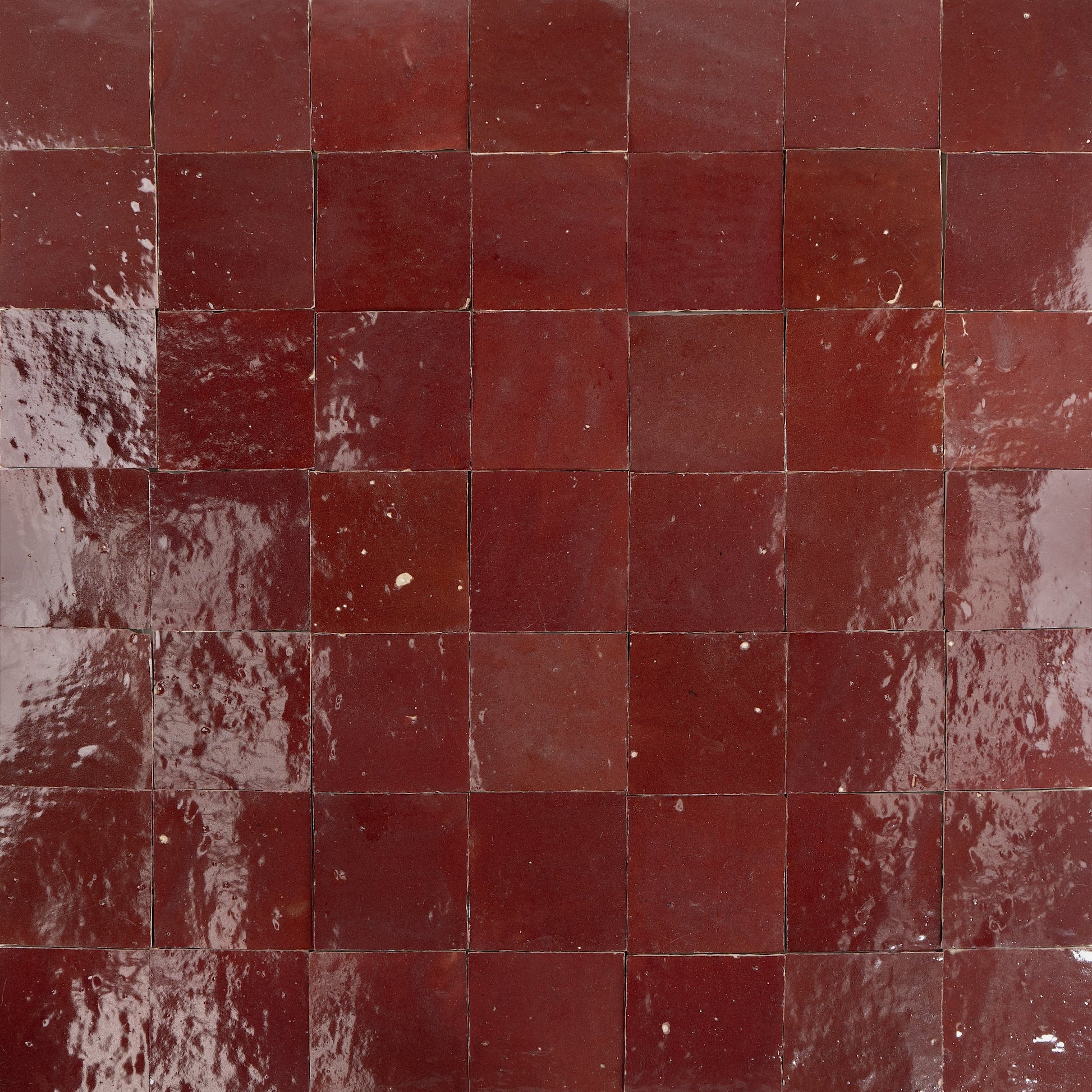 Cabernet Red zellige tile 