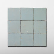 Handmade Moroccan Zellige 4x4 Celery Green Terra cotta Tile - Cemento Collection