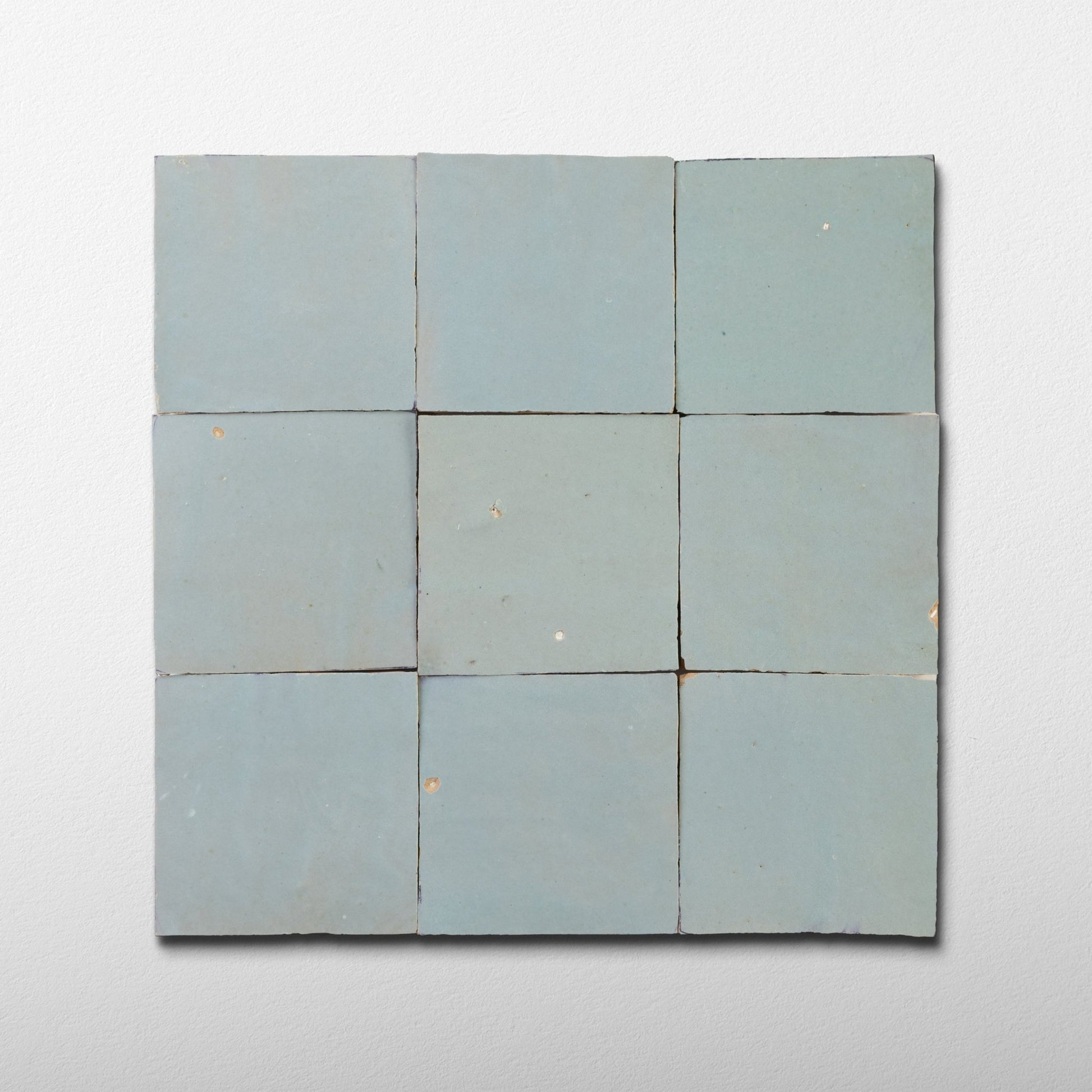 Handmade Moroccan Zellige 4x4 Celery Green Terra cotta Tile - Cemento Collection