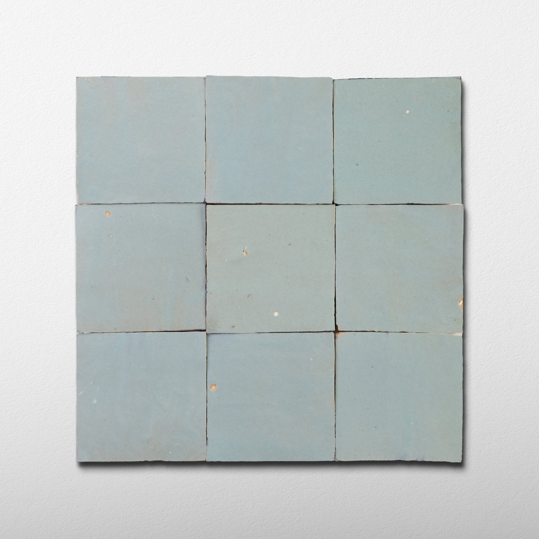 Handmade Moroccan Zellige 4x4 Celery Green Terra cotta Tile - Cemento Collection
