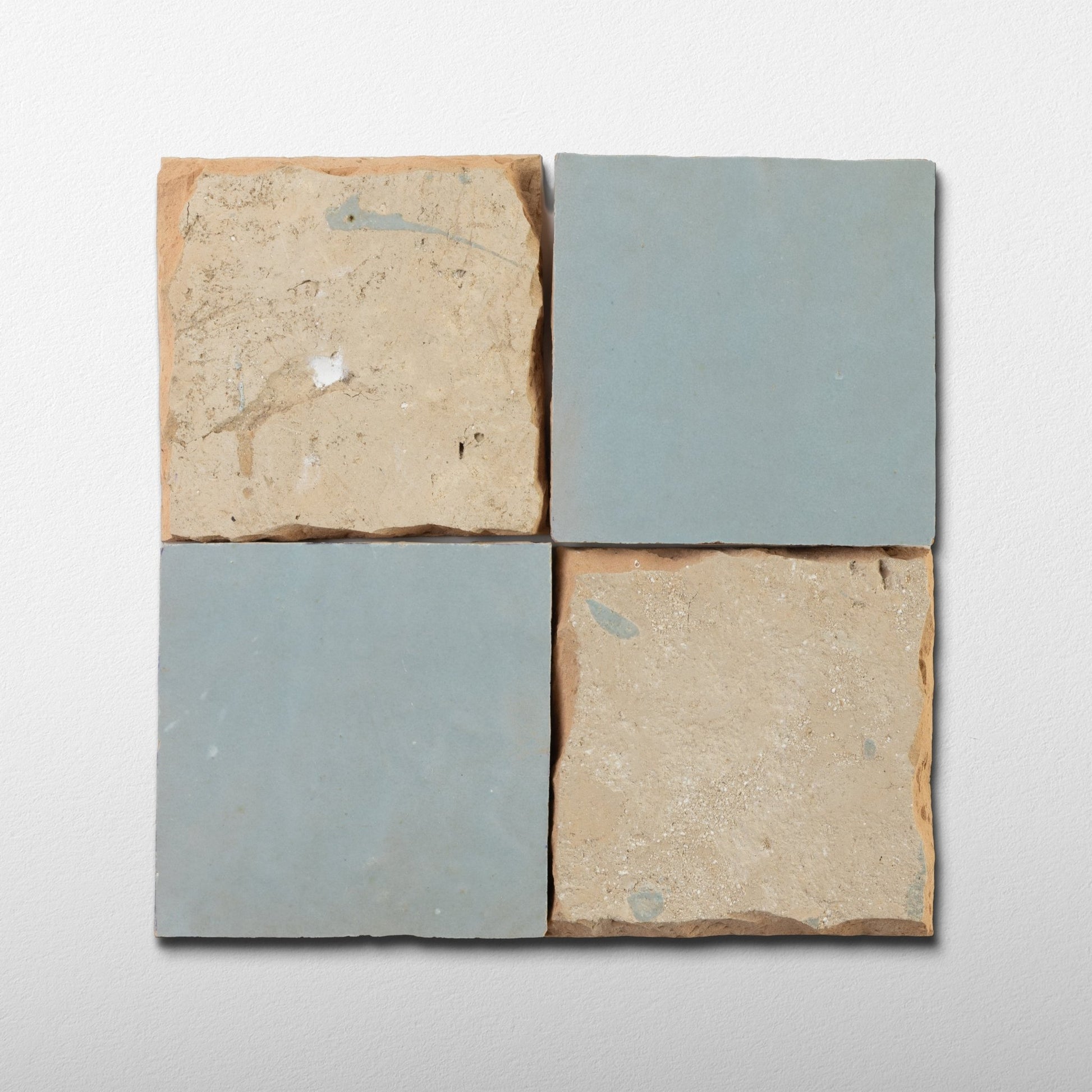 Handmade Moroccan Zellige 4x4 Celery Green Terra cotta Tile - Cemento Collection
