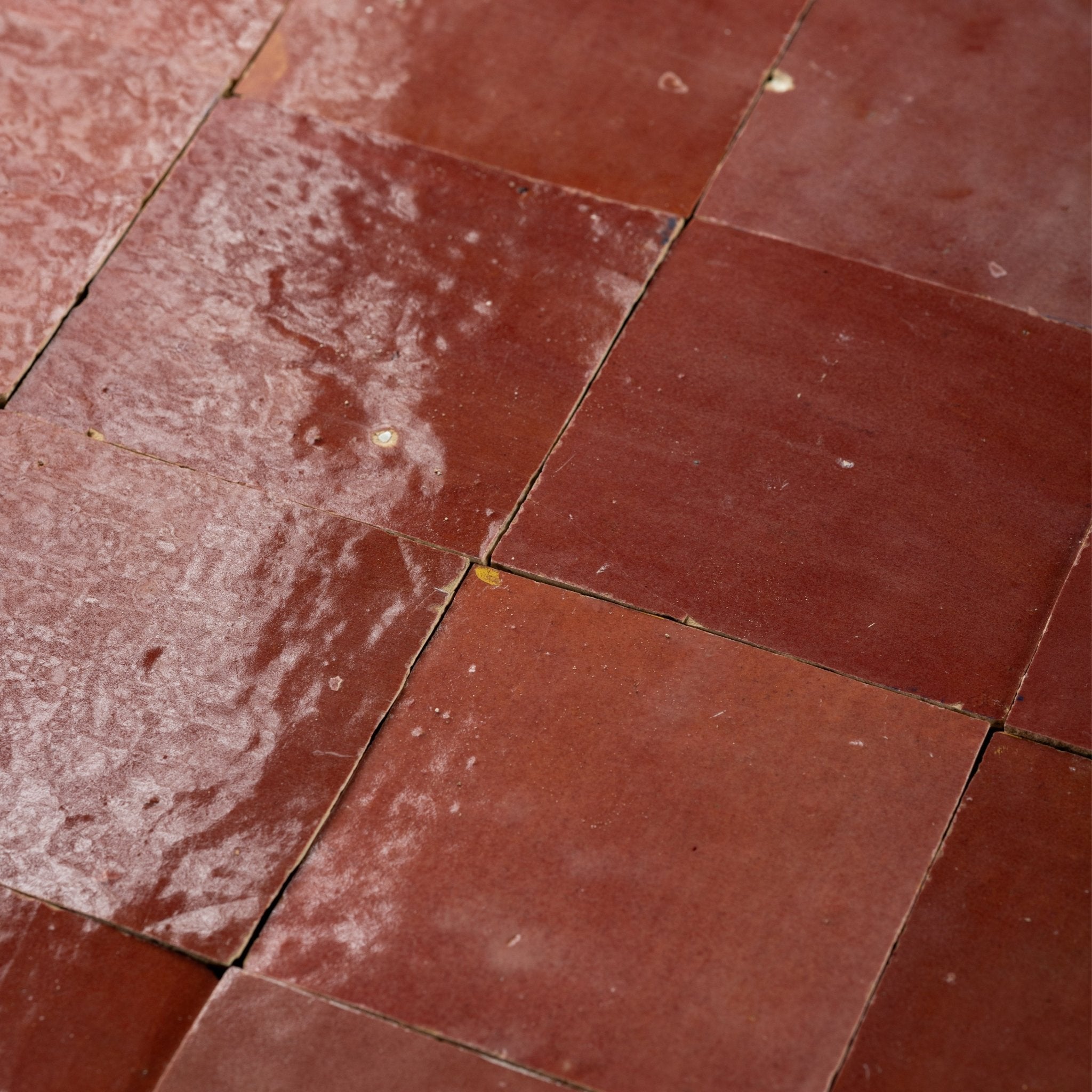 Red Zellige Tile 4x4 – Cemento Collection