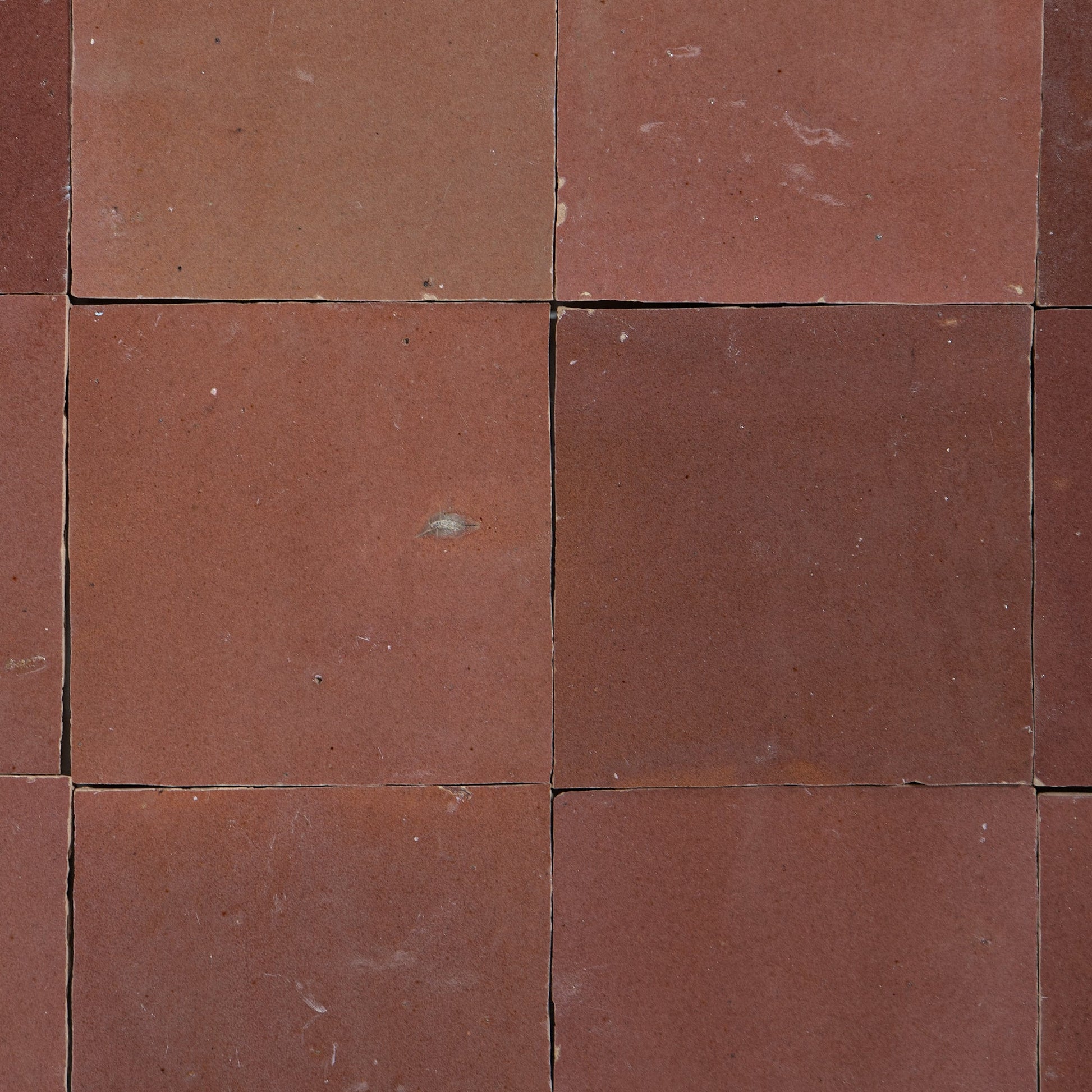 Handmade Moroccan Zellige 4x4 Chestnut Red Terracotta Tile - Cemento Collection