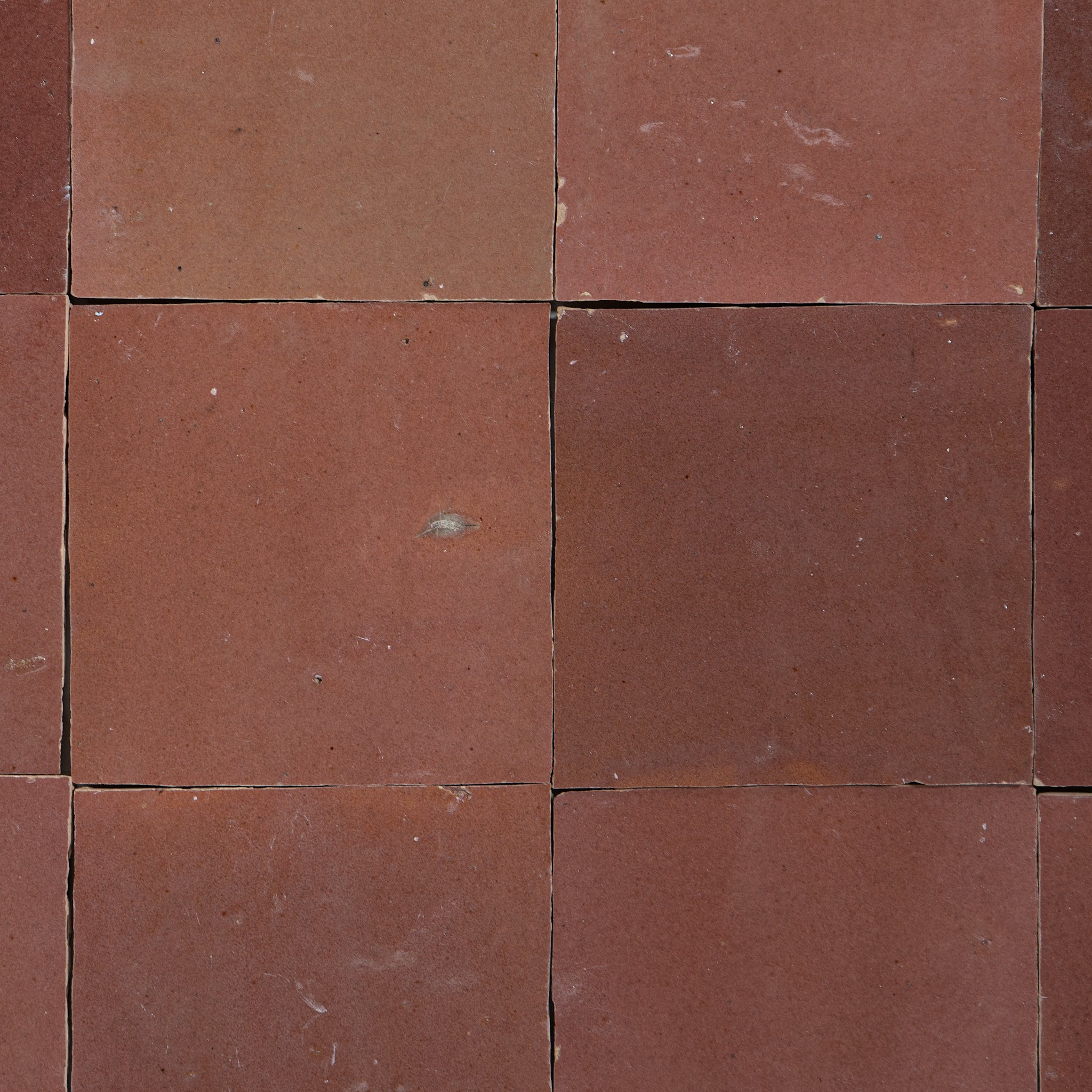 Handmade Moroccan Zellige 4x4 Chestnut Red Terracotta Tile - Cemento Collection