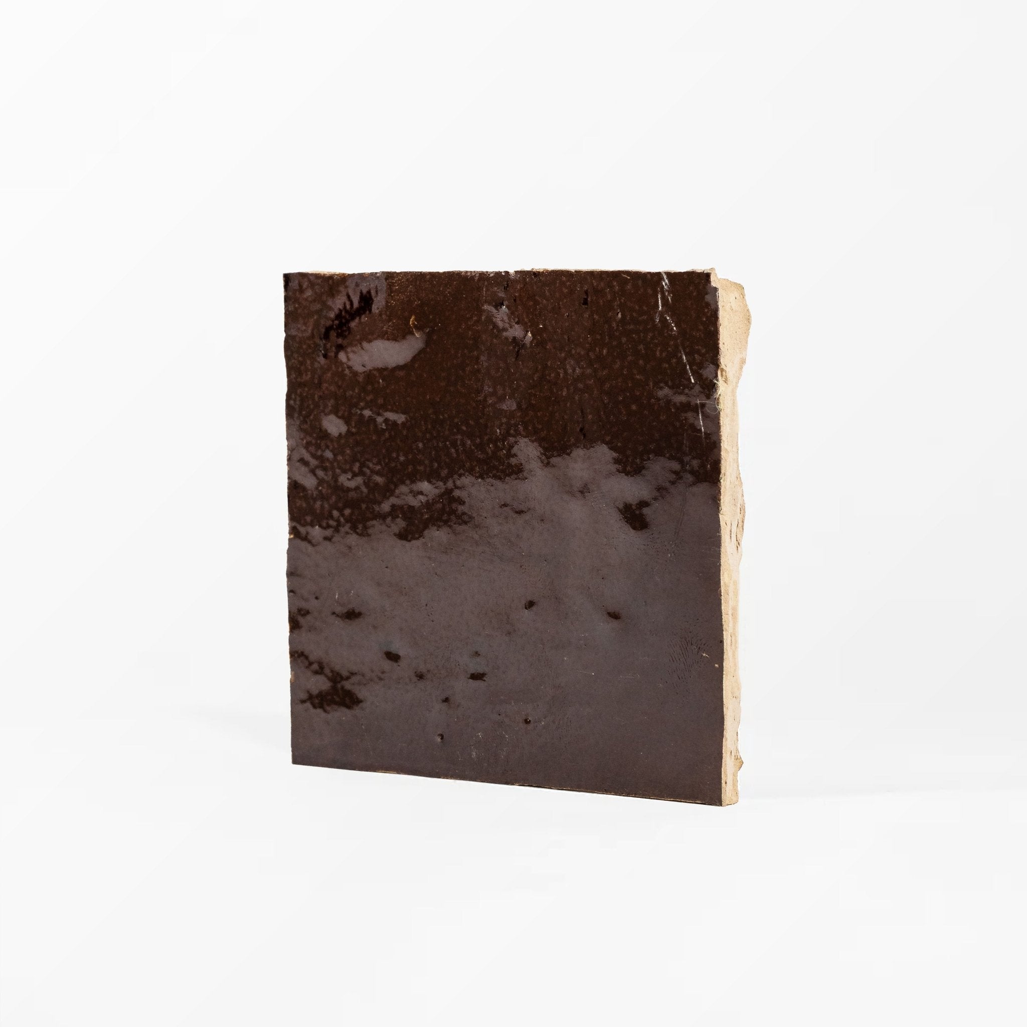 Chocolate Brown Zellige Tile 4x4 – Cemento Collection