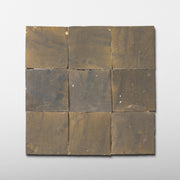 Handmade Moroccan Zellige 4x4 Cinder Grey Terracotta Tile - Cemento Collection