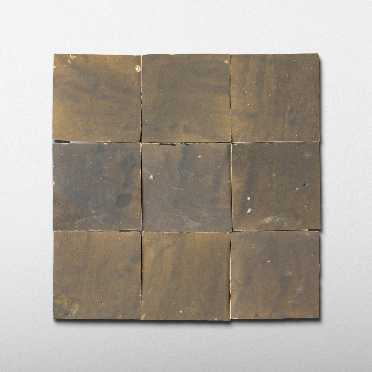 Handmade Moroccan Zellige 4x4 Cinder Grey Terracotta Tile - Cemento Collection