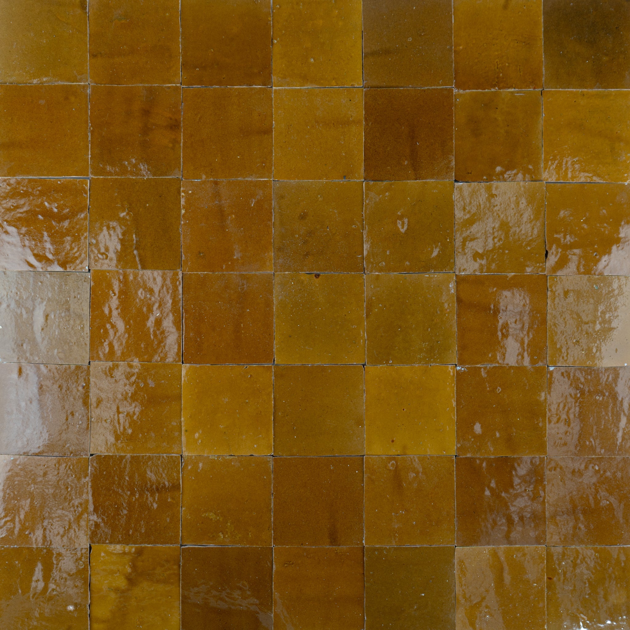 Handmade Moroccan Zellige 4x4 Cognac Brown Terracotta Tile