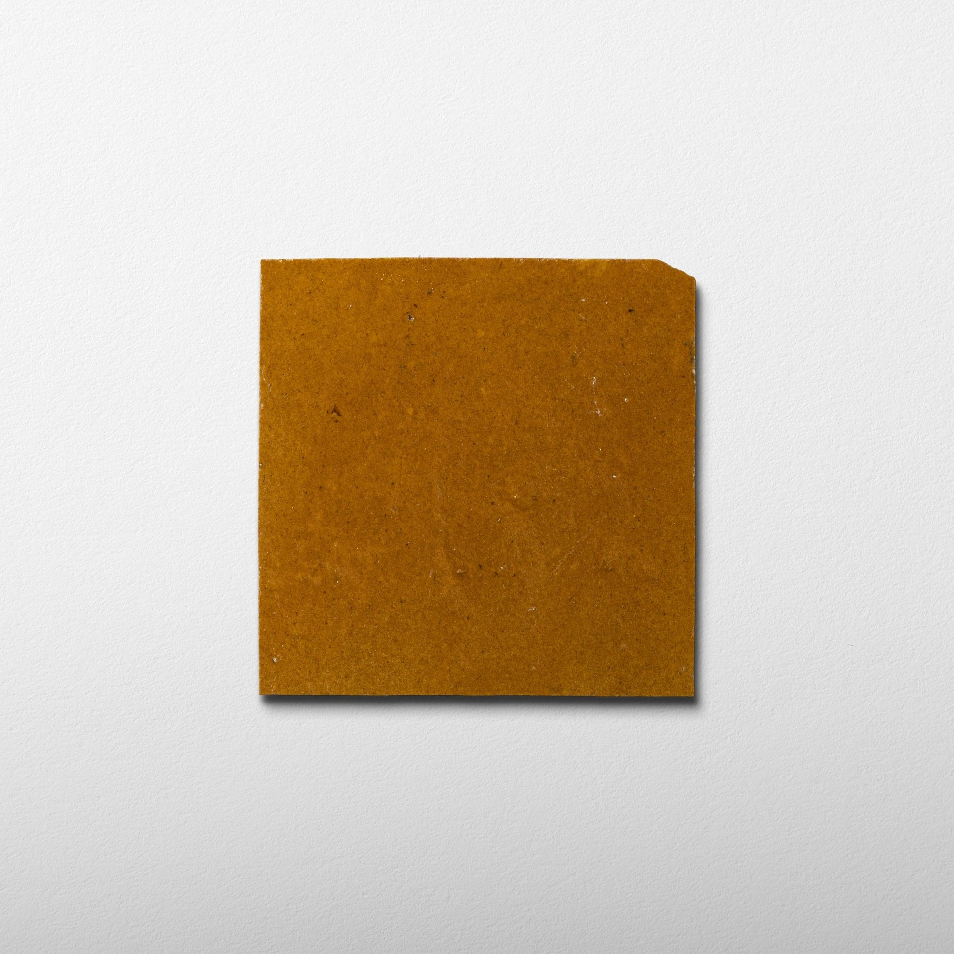 Handmade Moroccan Zellige 4x4 Cognac Brown Terracotta Tile - Cemento Collection