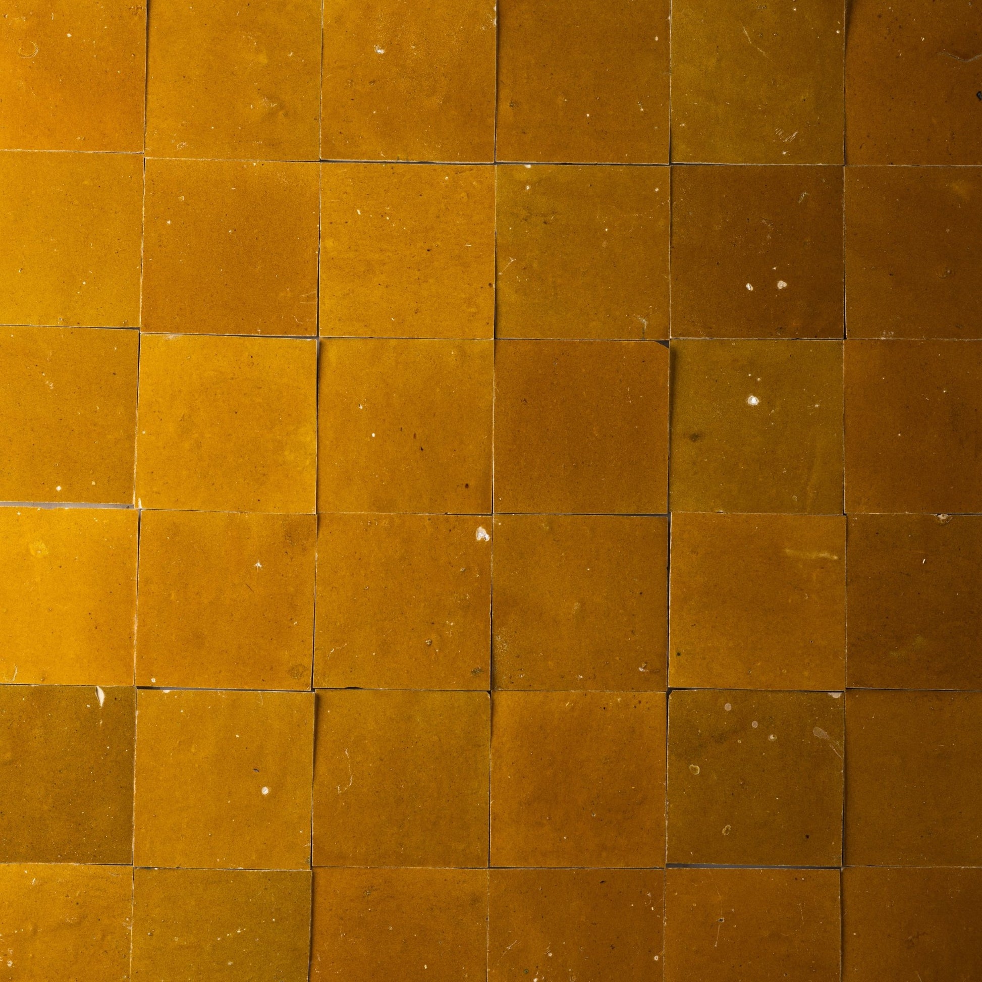 Handmade Moroccan Zellige 4x4 Cognac Brown Terracotta Tile - Cemento Collection
