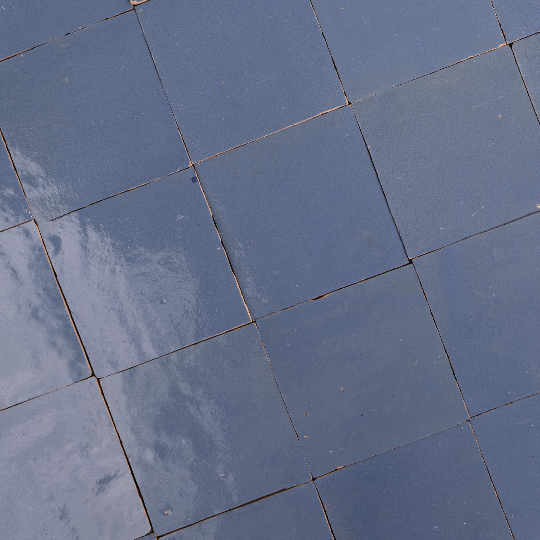 Handmade Moroccan Zellige 4x4 Cornflower Blue Terracotta Tile