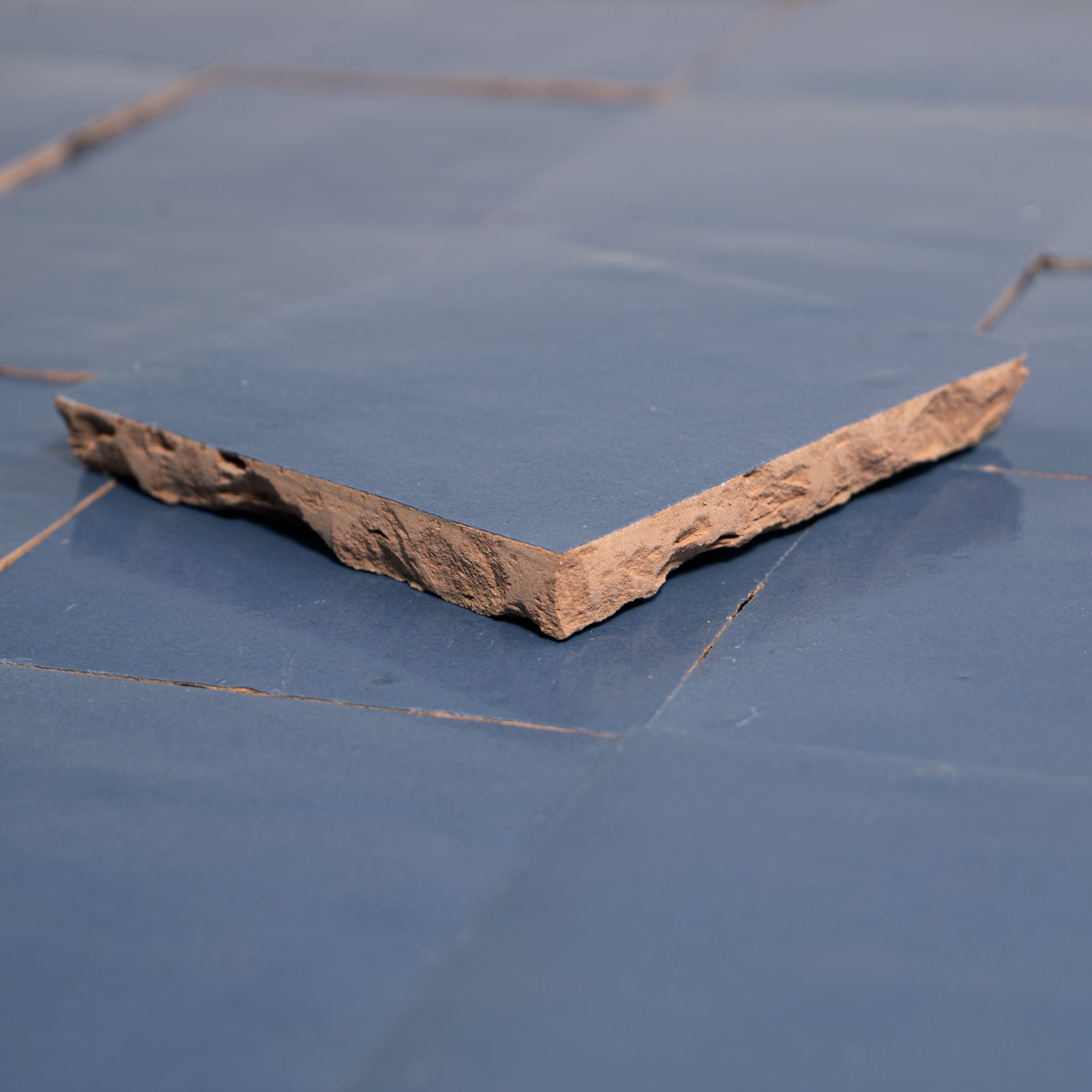 Handmade Moroccan Zellige 4x4 Cornflower Blue Terracotta Tile