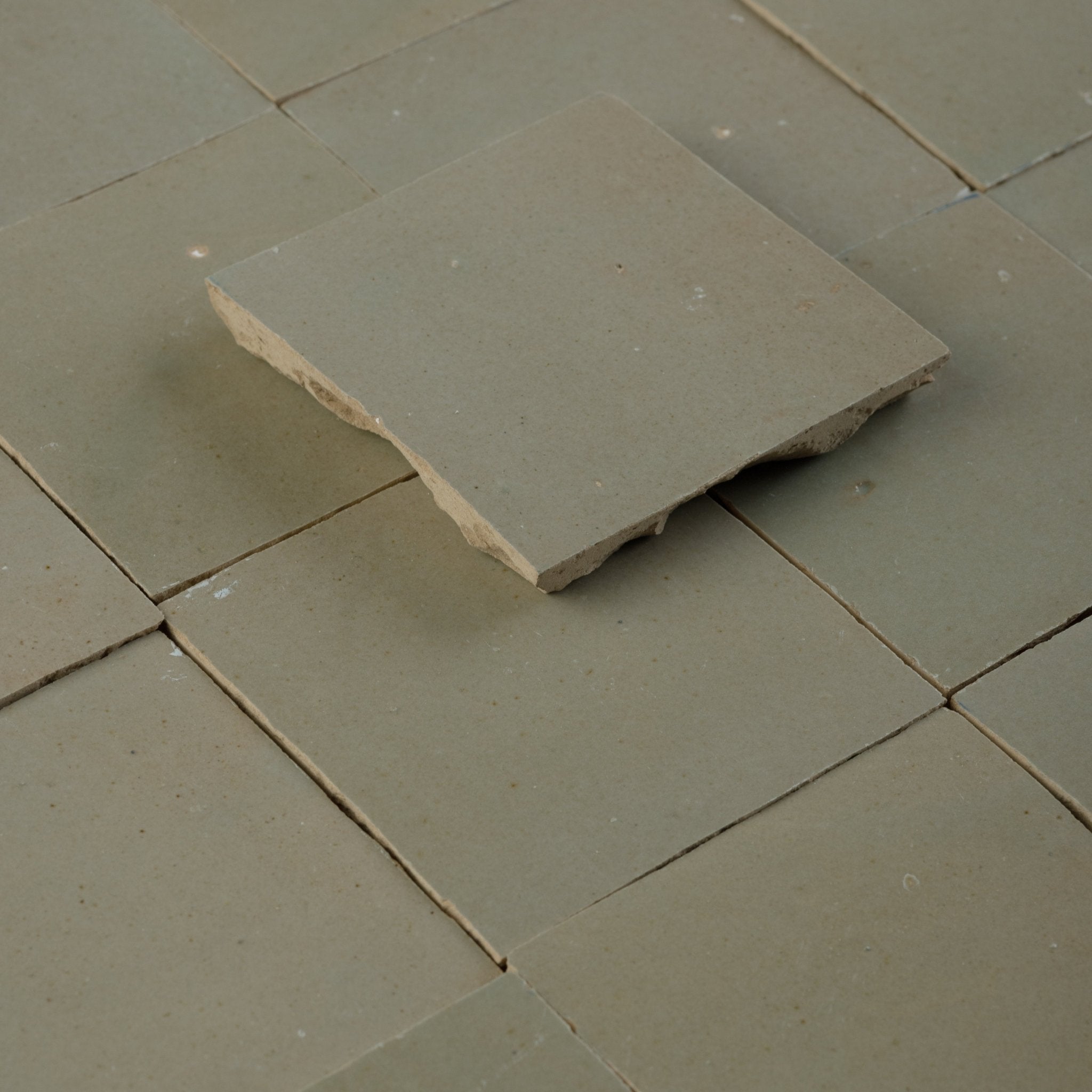 Handmade Moroccan Zellige 4x4 Earth Terracotta Tile | Cemento
