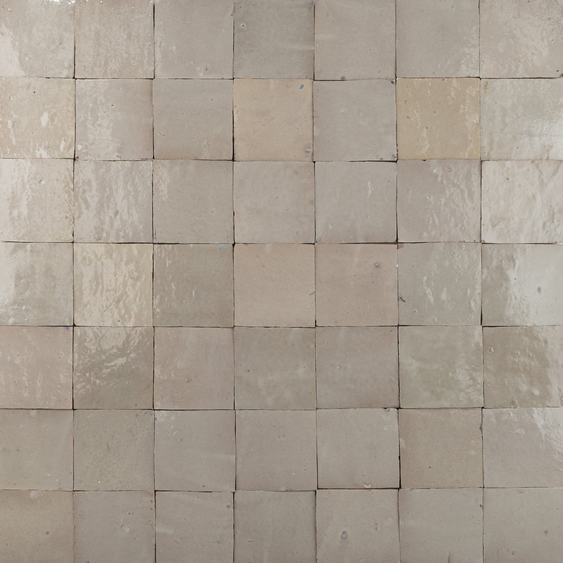 Handmade Moroccan Zellige 4x4 Ecru White Terracotta Tile - Cemento Collection