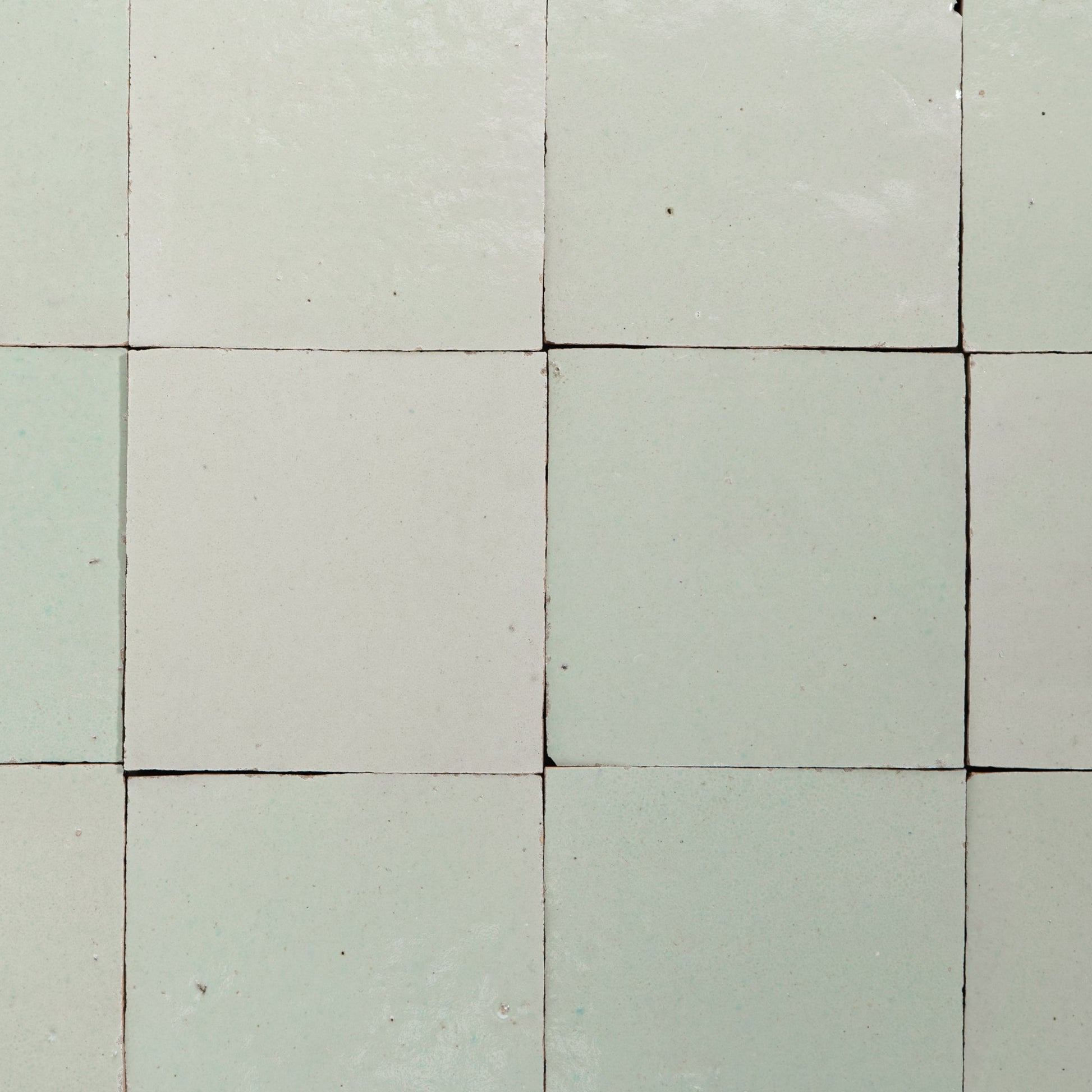 Handmade Moroccan Zellige 4x4 Fern Green Terracotta Tile - Cemento Collection