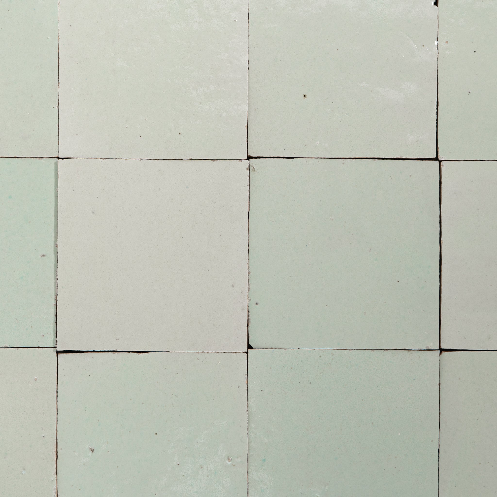 Handmade Moroccan Zellige 4x4 Fern Green Terracotta Tile - Cemento Collection