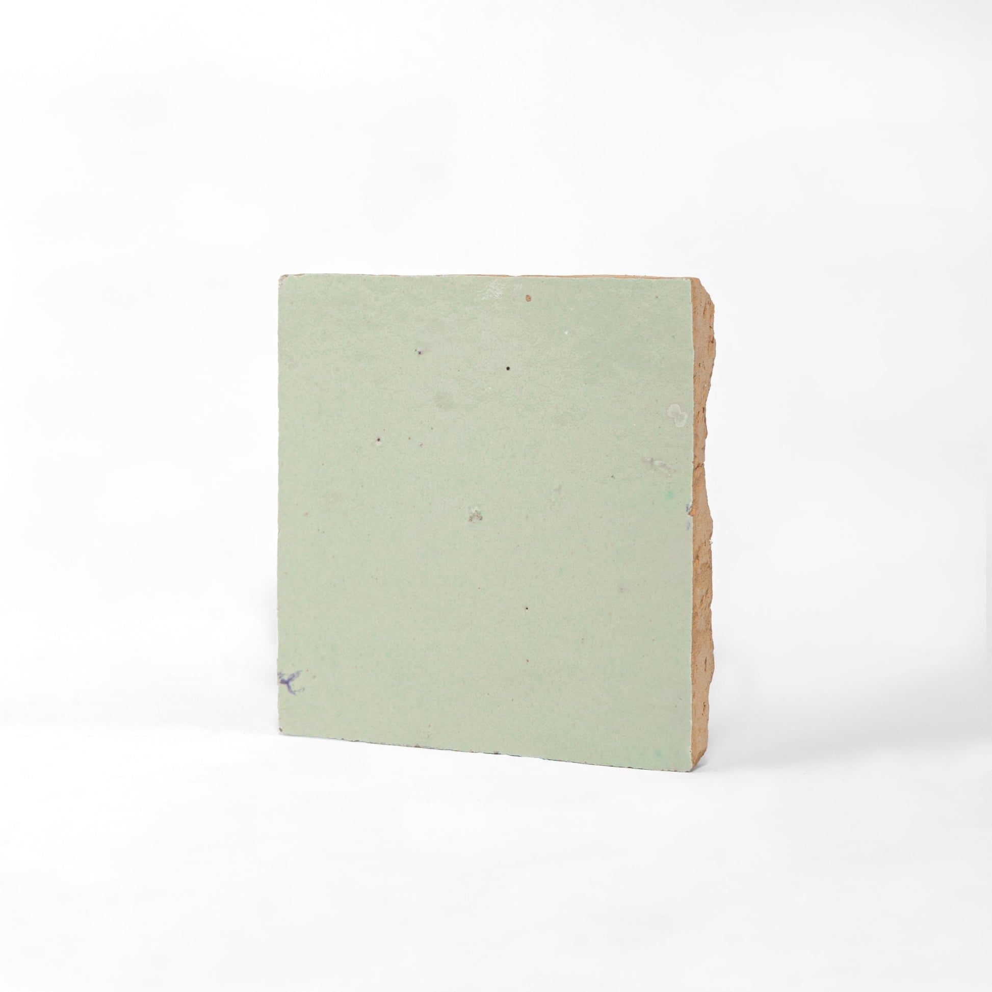 Handmade Moroccan Zellige 4x4 Fern Green Terracotta Tile - Cemento Collection