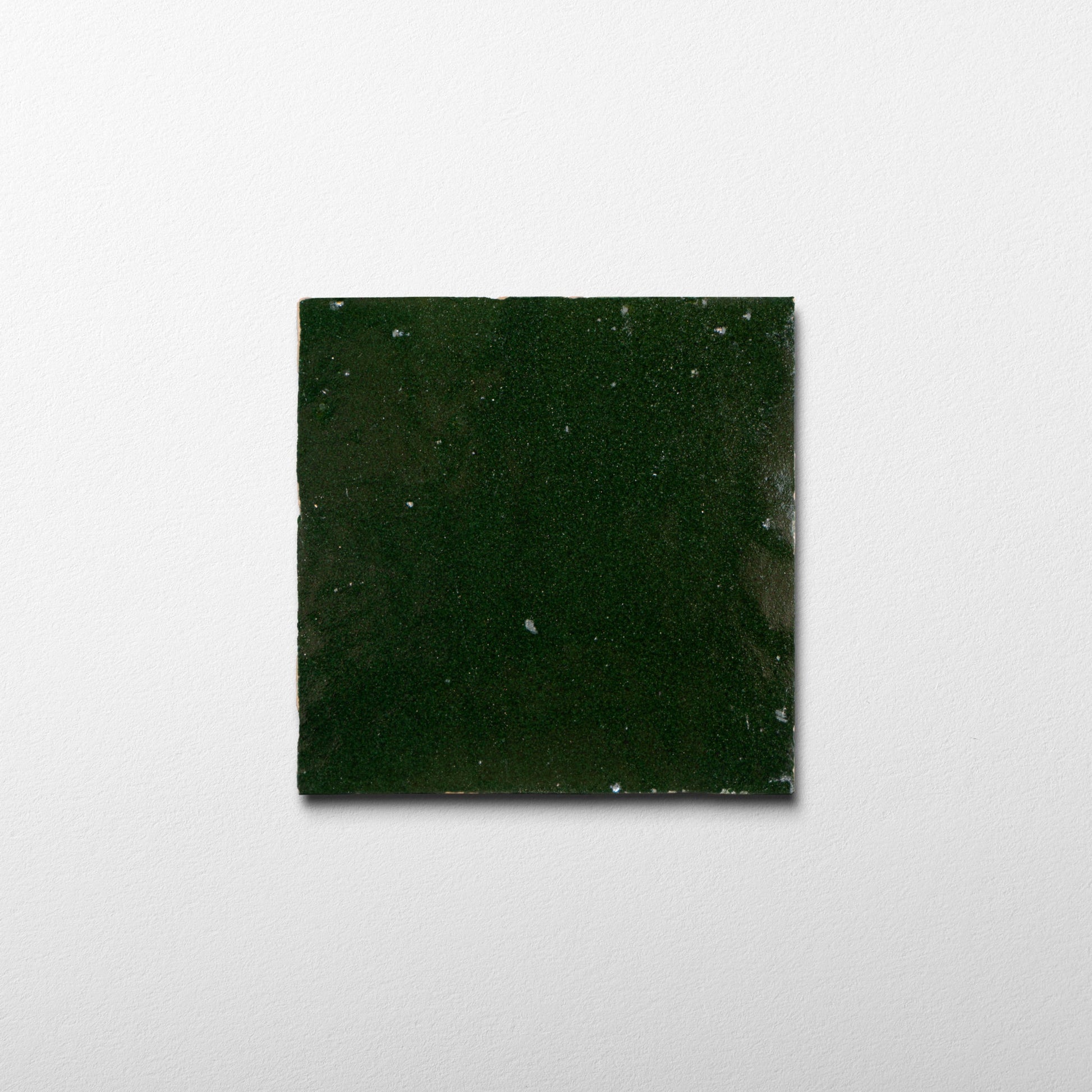 Handmade Moroccan Zellige 4x4 Forest Green Terracotta Tile - Cemento Collection