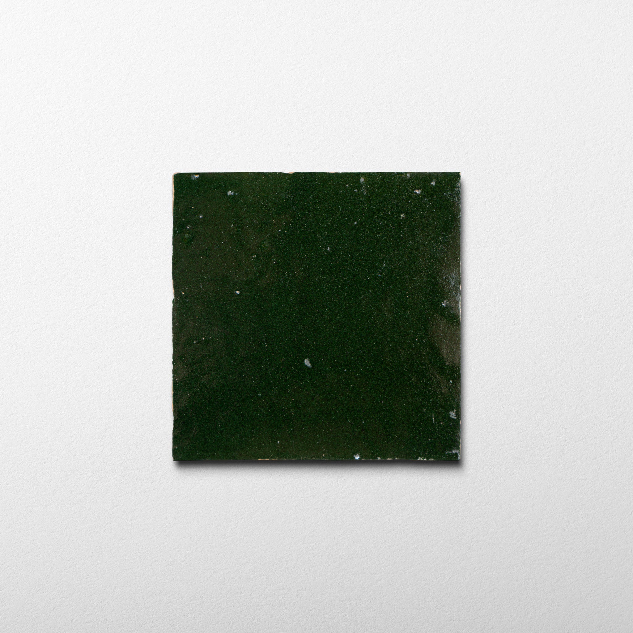 Handmade Moroccan Zellige 4x4 Forest Green Terracotta Tile - Cemento Collection