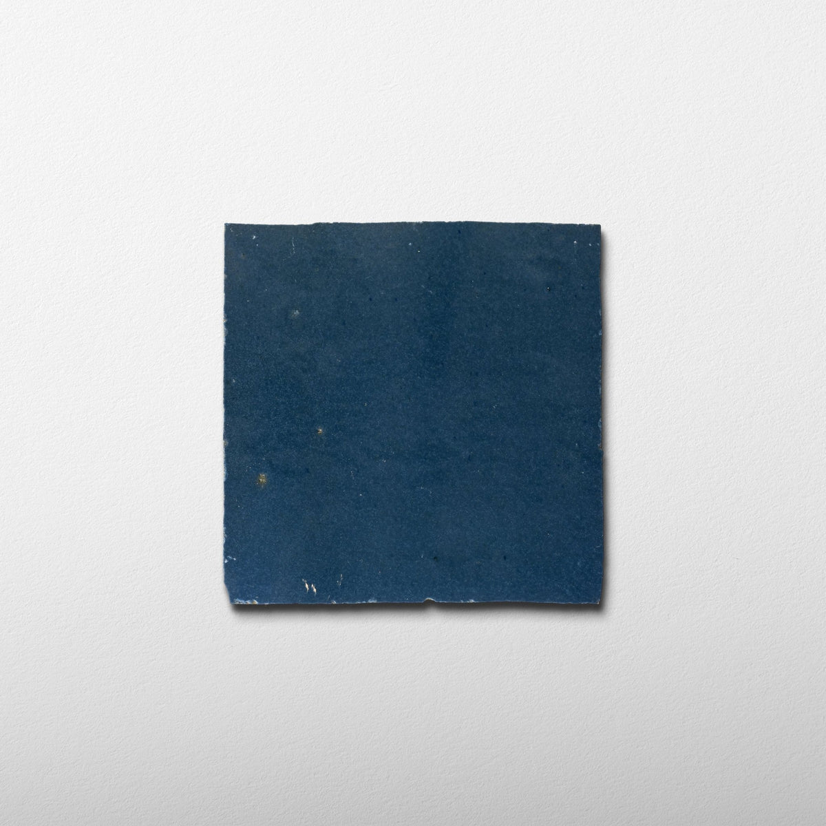 Handmade Moroccan Zellige 4x4 Indigo Blue Terracotta Tile - Cemento Collection